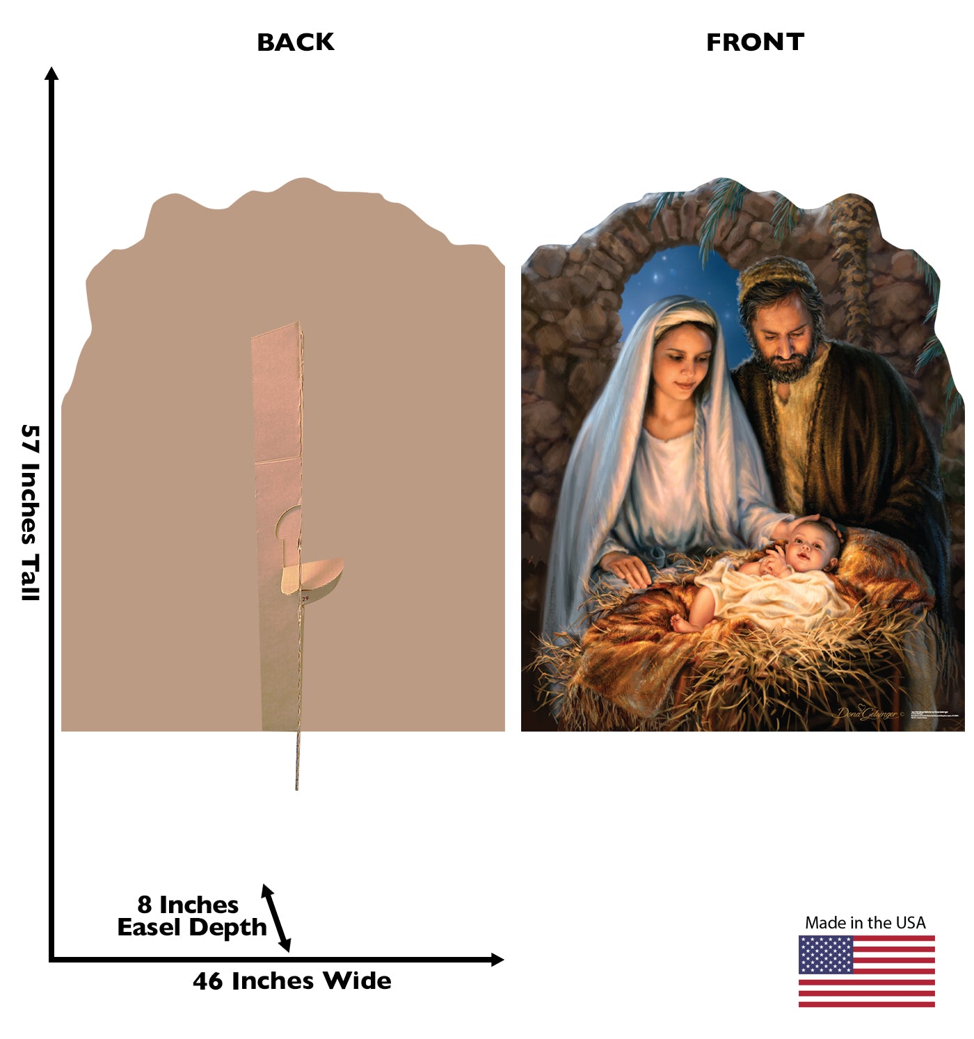 Life-size Christmas Nativity Cardboard Cutout - All Cutouts