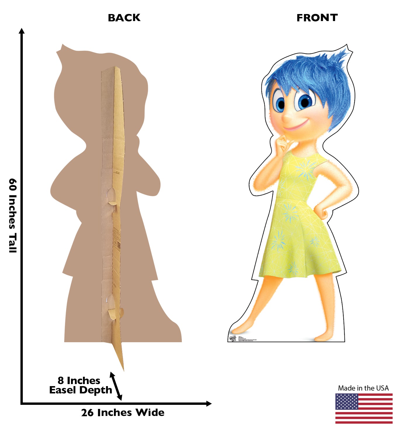 Life-size Joy Inside Out Cardboard Cutout - All Cutouts