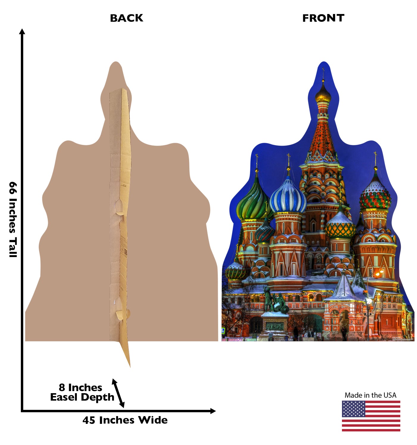 Life-size Saint Basil's Cathedral Cardboard Cutout - All Cutouts