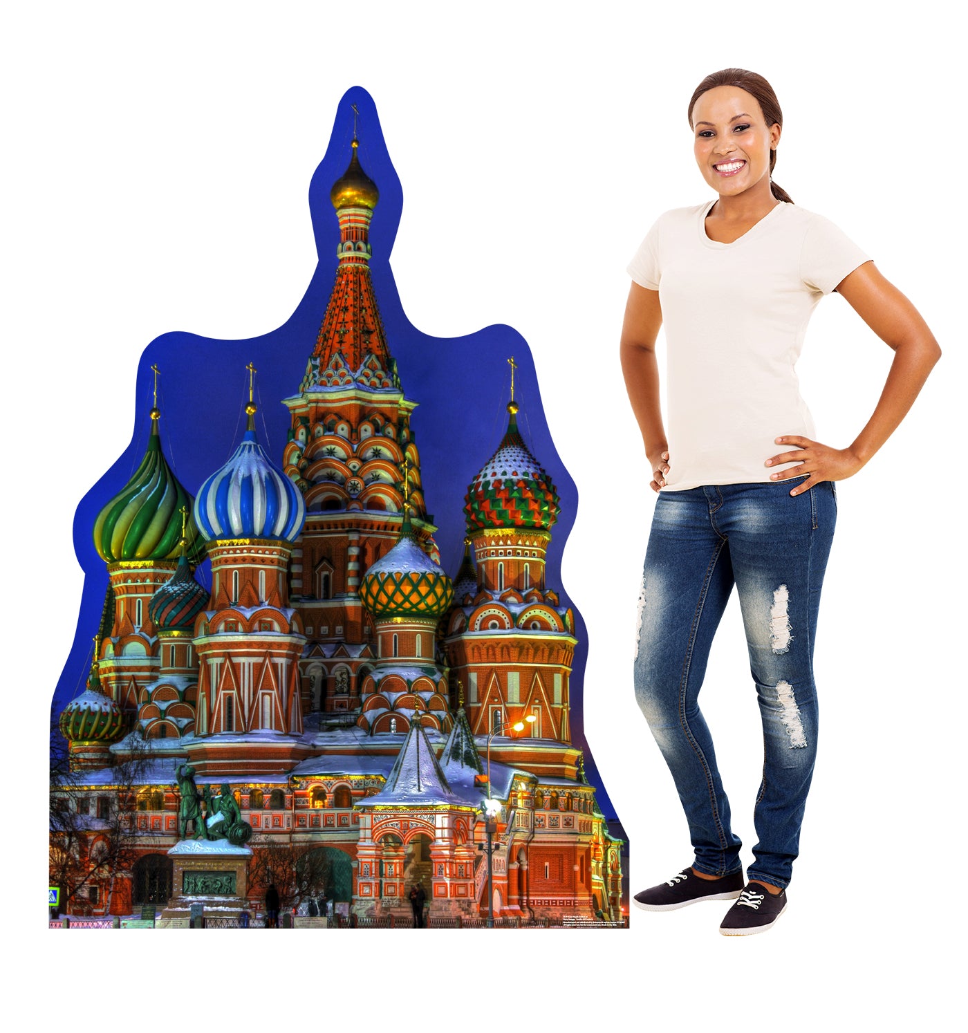 Life-size Saint Basil's Cathedral Cardboard Cutout - All Cutouts