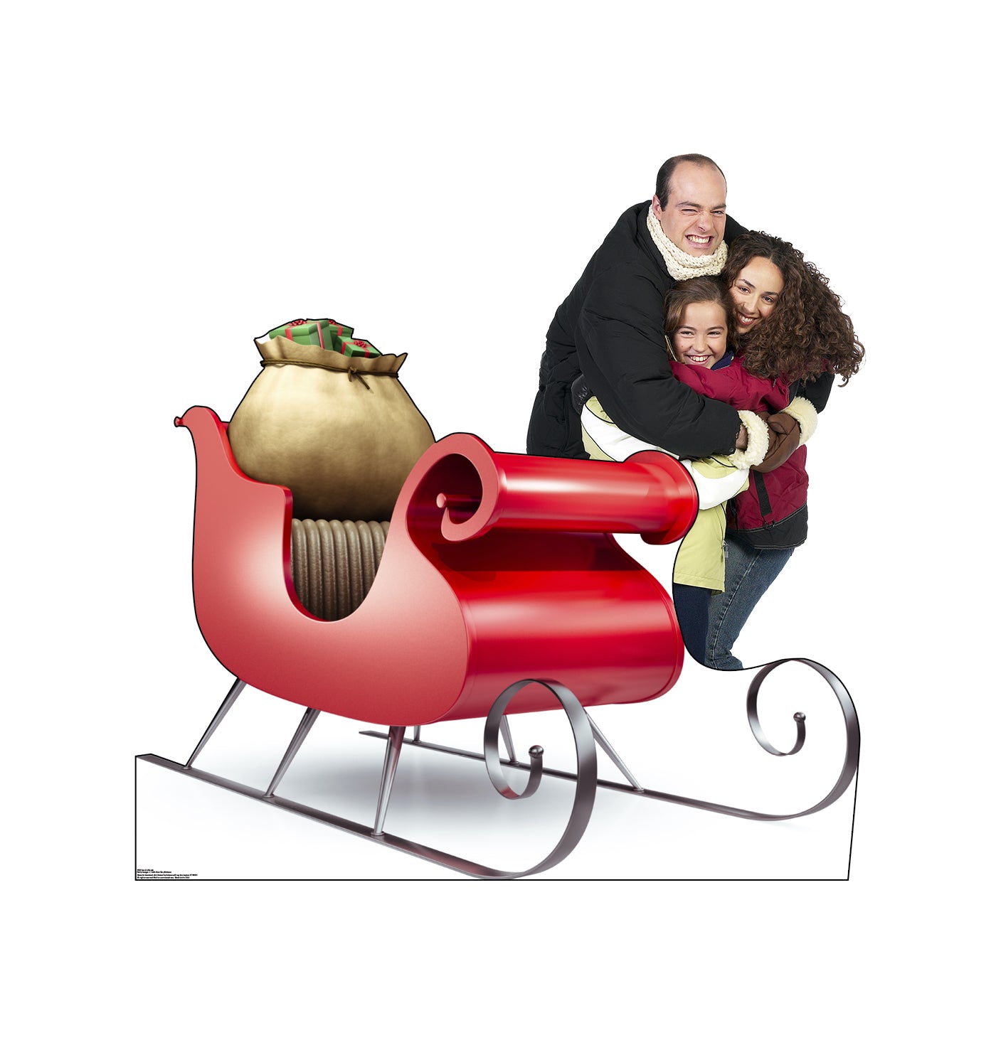 Life-size Santa's Sleigh Cardboard Standup - All Cutouts