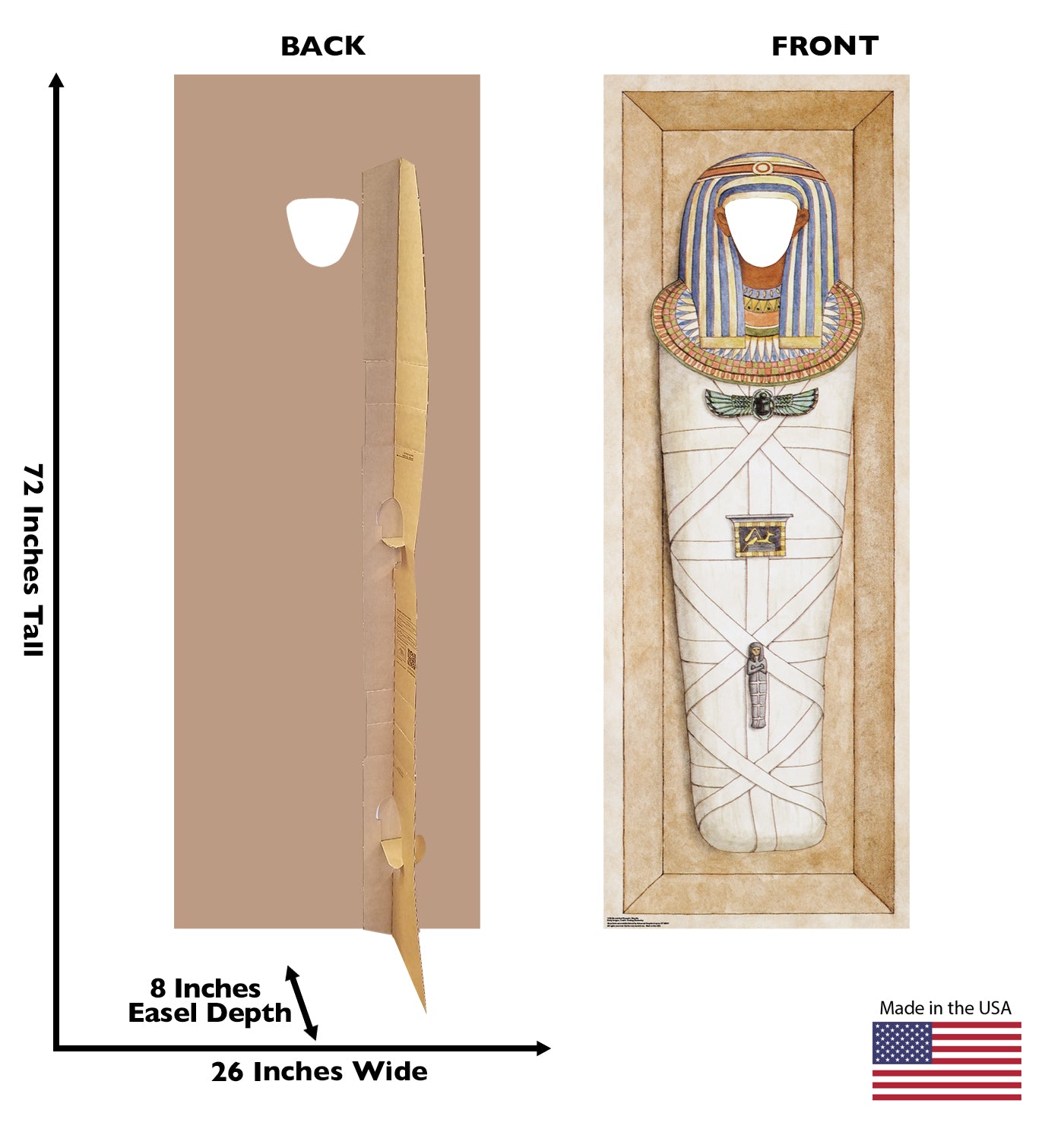 Life-size Mummified Pharaoh Cardboard Stand-in Cutout - All Cutouts