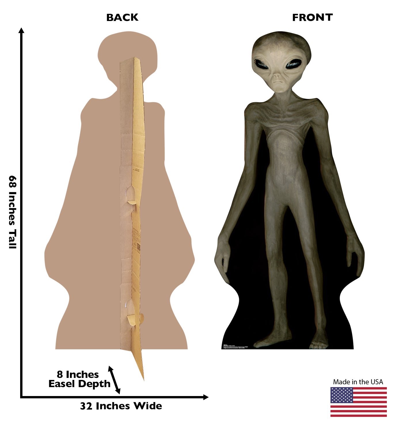 Life-size Alien Cardboard Standup - All Cutouts