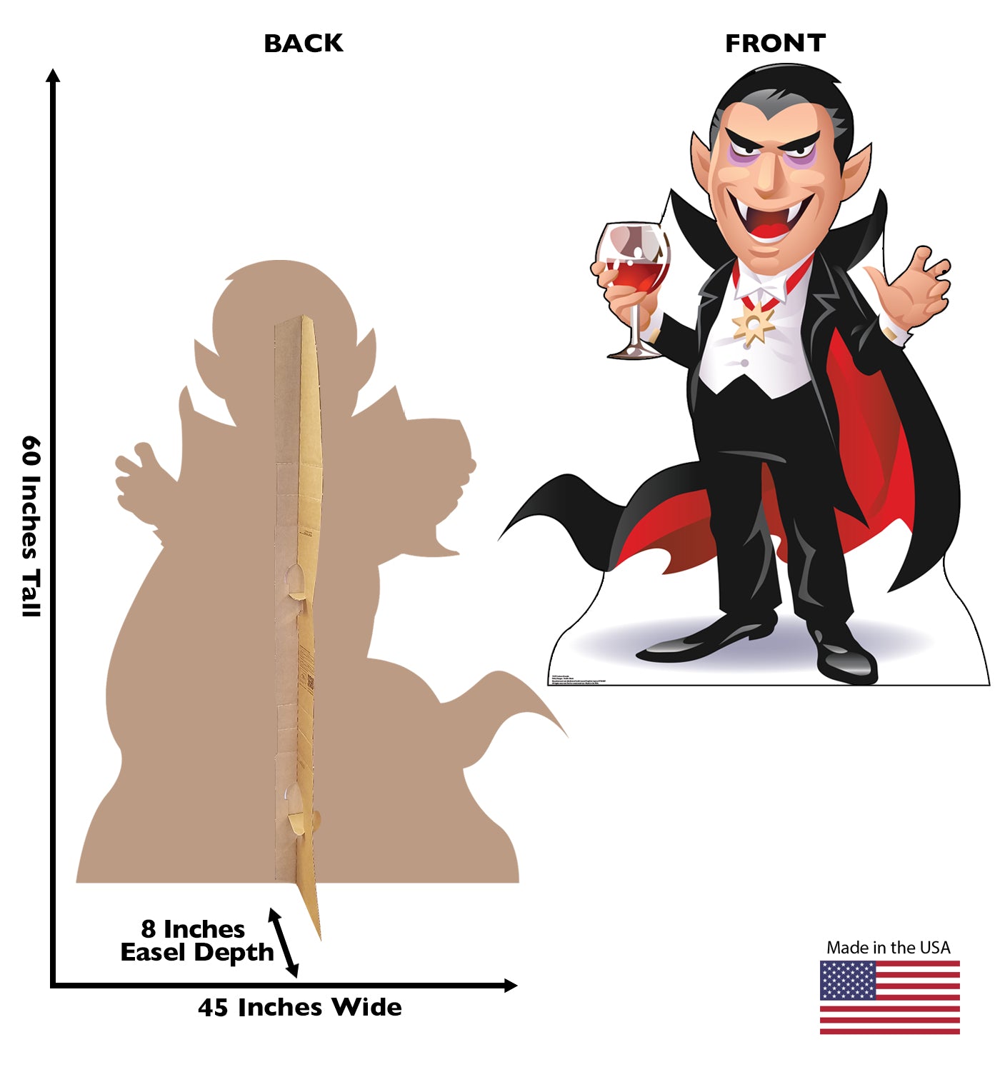 Life-size Cartoon Dracula Cardboard Cutout - All Cutouts