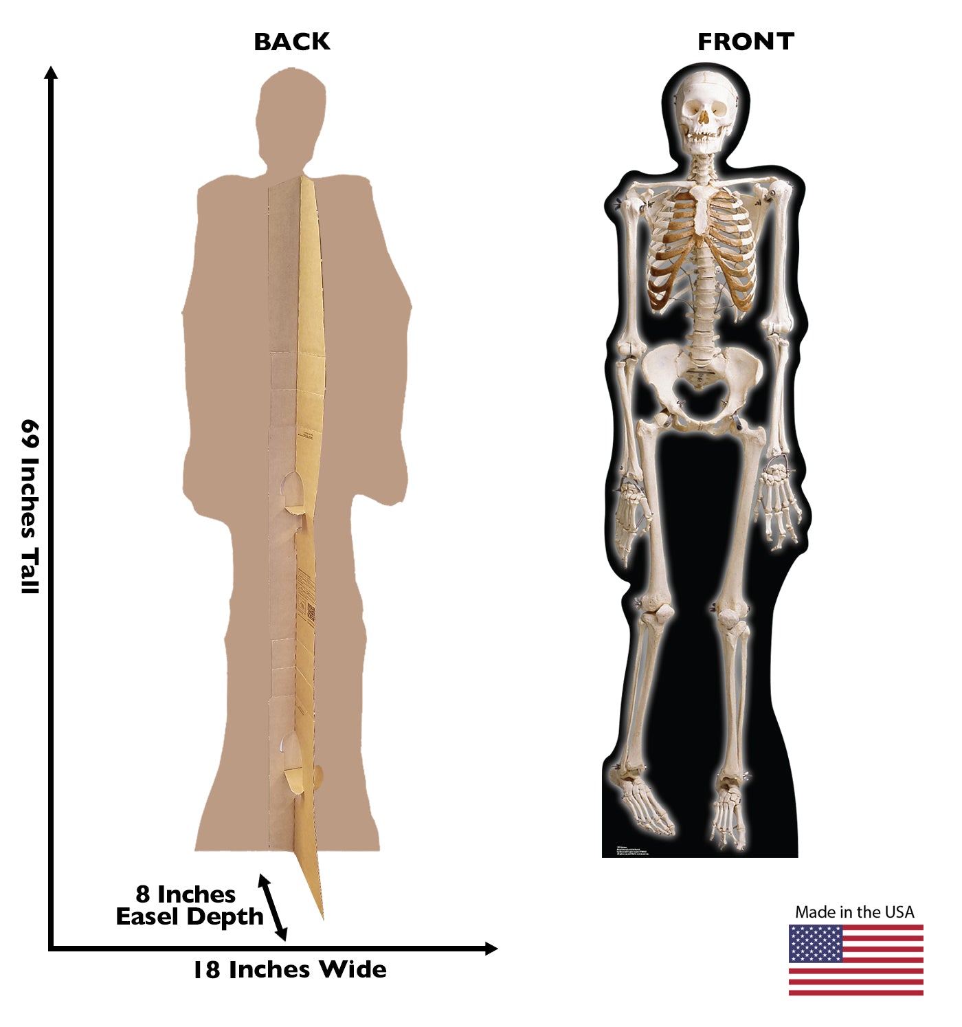 Life-size The Skeleton Cardboard Standup | Cardboard Cutout - All Cutouts