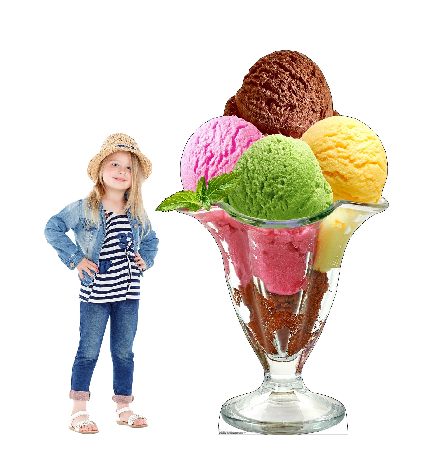 Life-size Ice Cream Sundae Cardboard Cutout - All Cutouts
