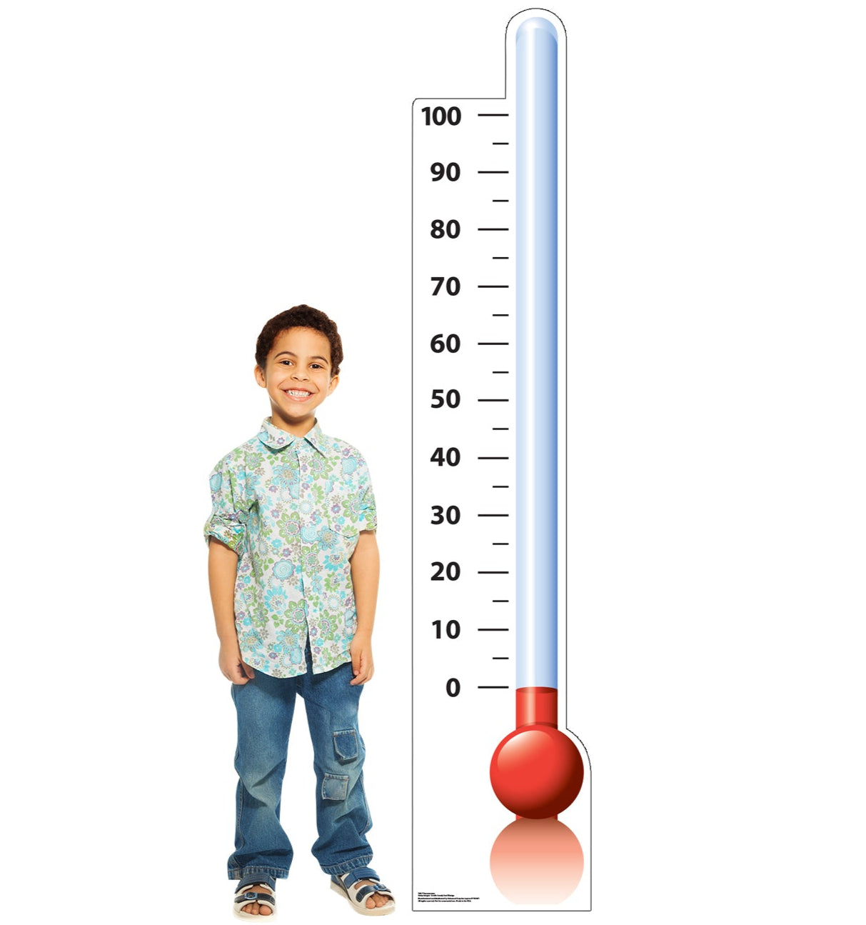Life-size Goal Setting Thermometer Cardboard Standup - All Cutouts