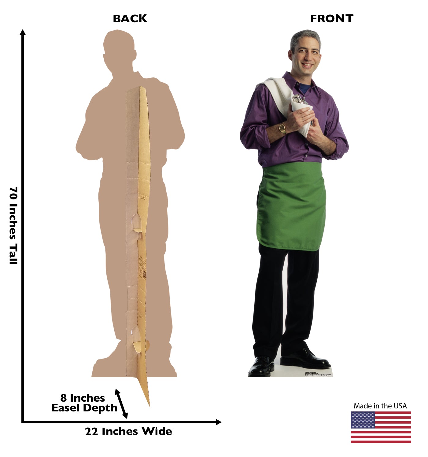 Life-size Bartender Cardboard Standup - All Cutouts