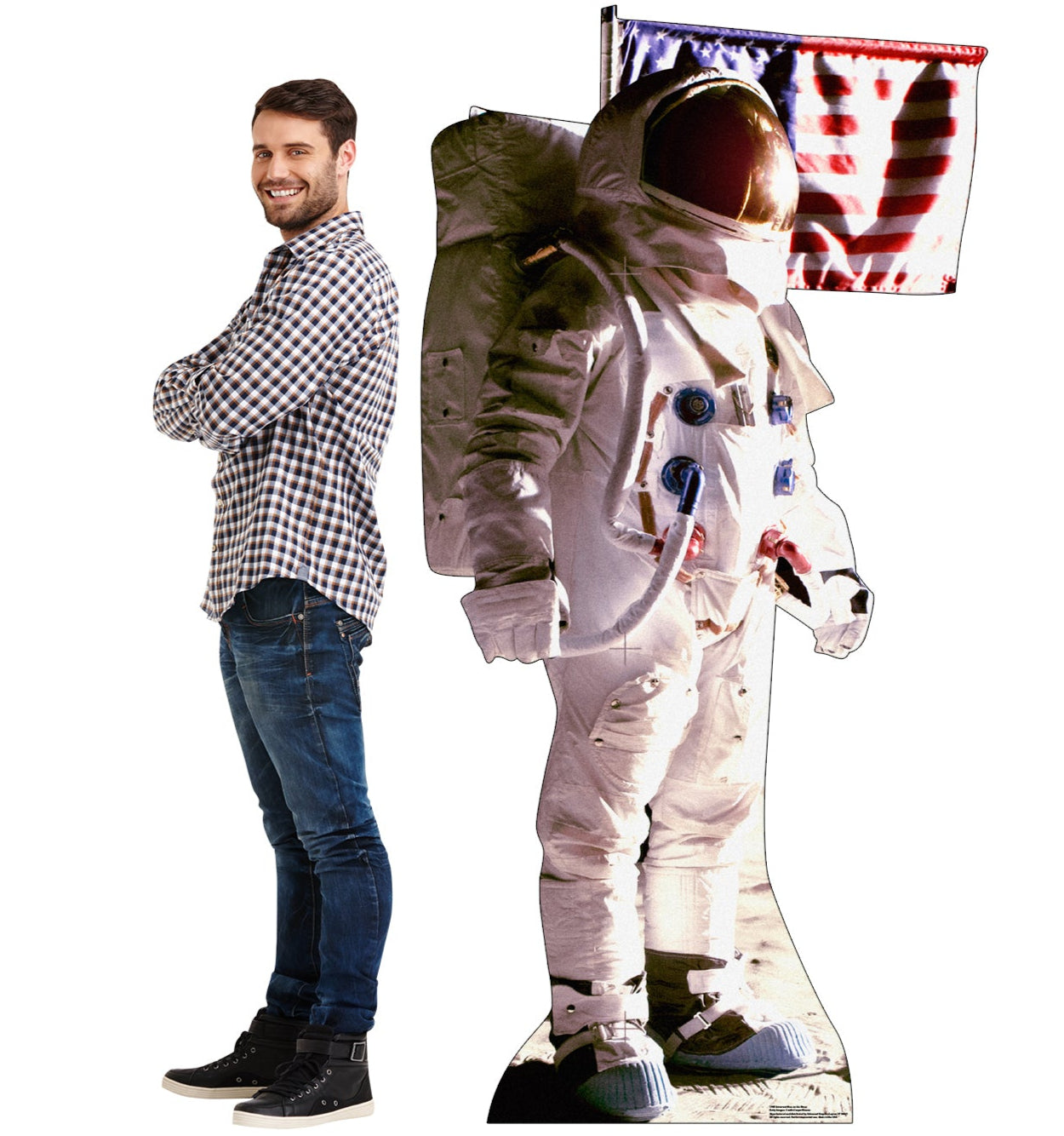 Life-size Astronaut Man on the Moon Cardboard Cutout - All Cutouts