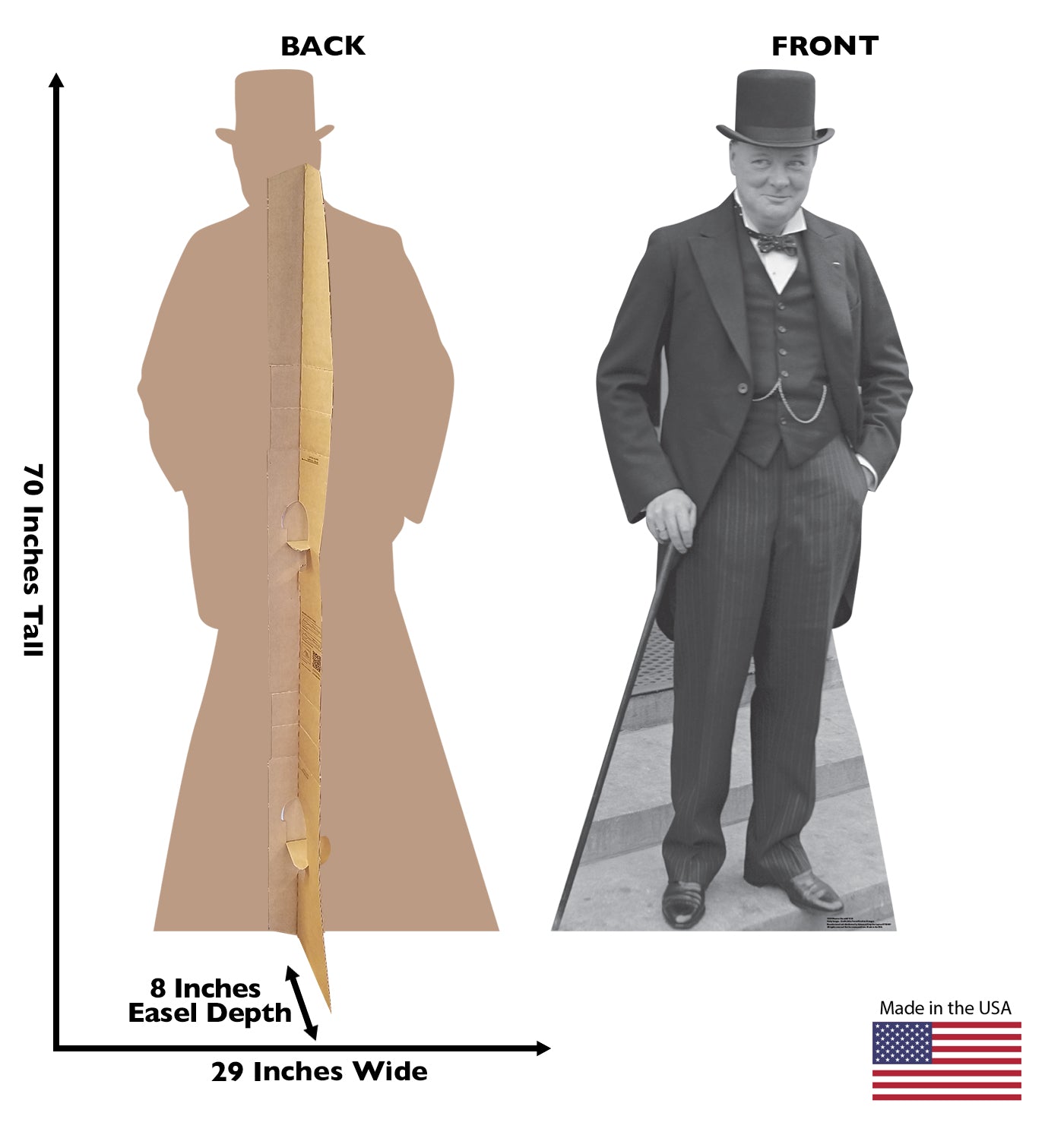 Life-size Winston Churchill Cardboard Cutout - All Cutouts
