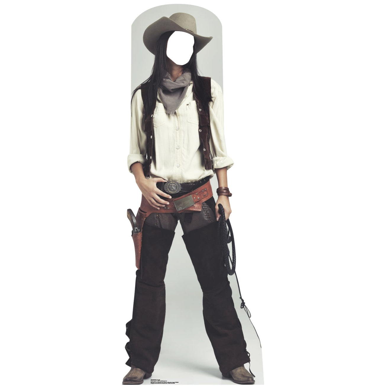 Life-size Wild West Cowgirl Stand-in Cardboard Cutout - All Cutouts