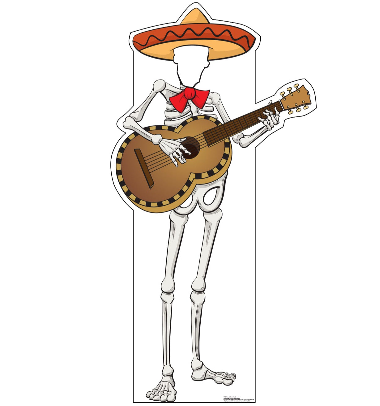 Life-size Fiesta Skeleton Stand-in Cardboard Cutout - All Cutouts