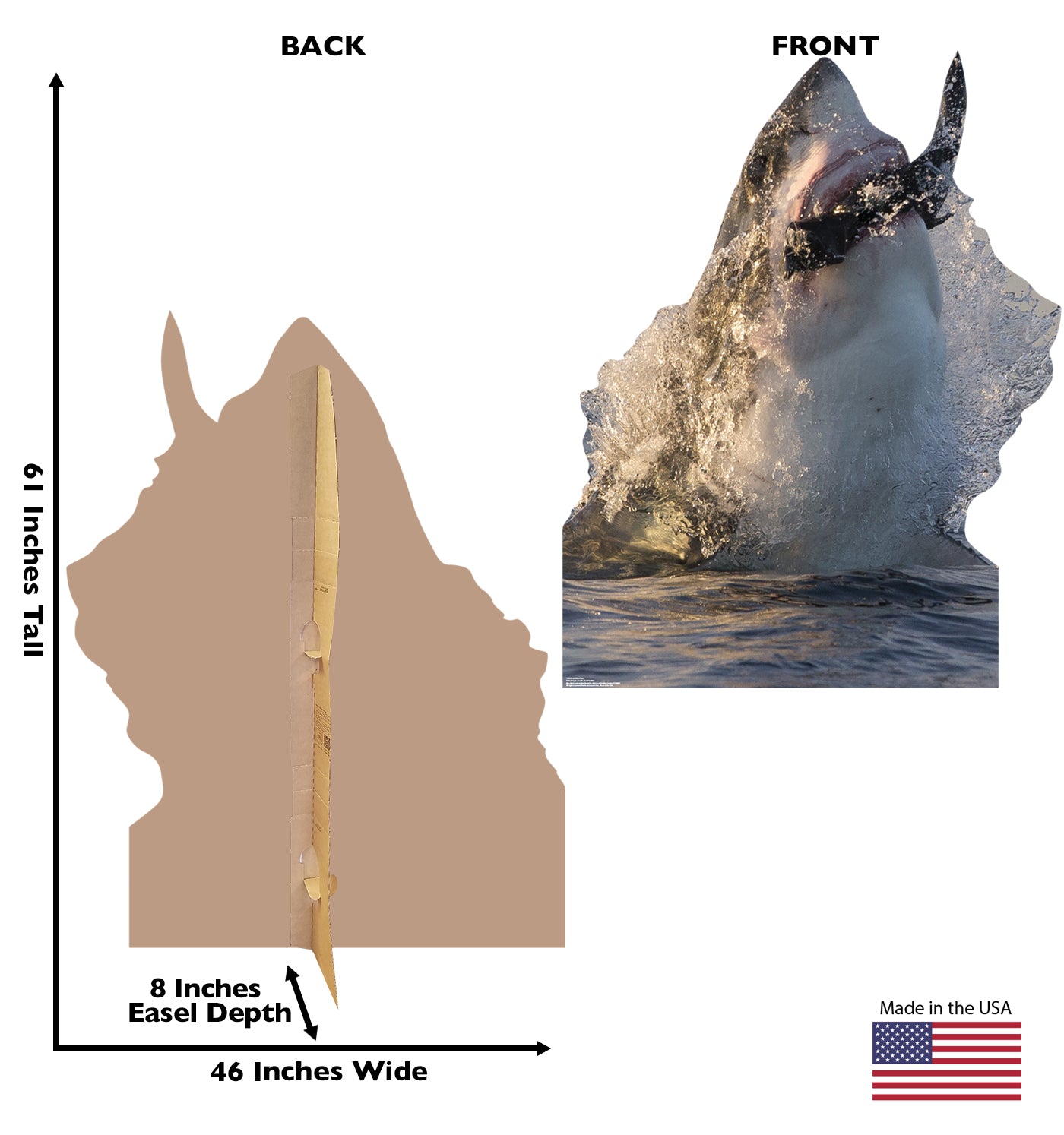 Life-size Great White Shark Cardboard Cutout - All Cutouts