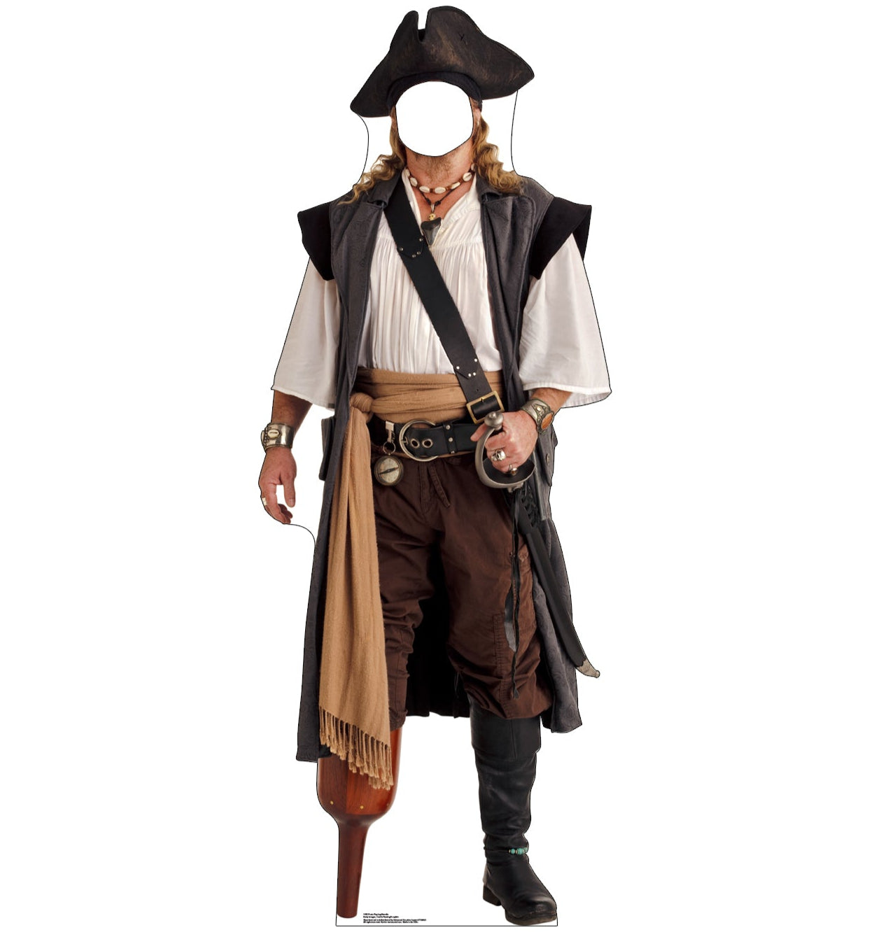 Life-size Pirate Peg Leg Stand-in Cardboard Cutout - All Cutouts
