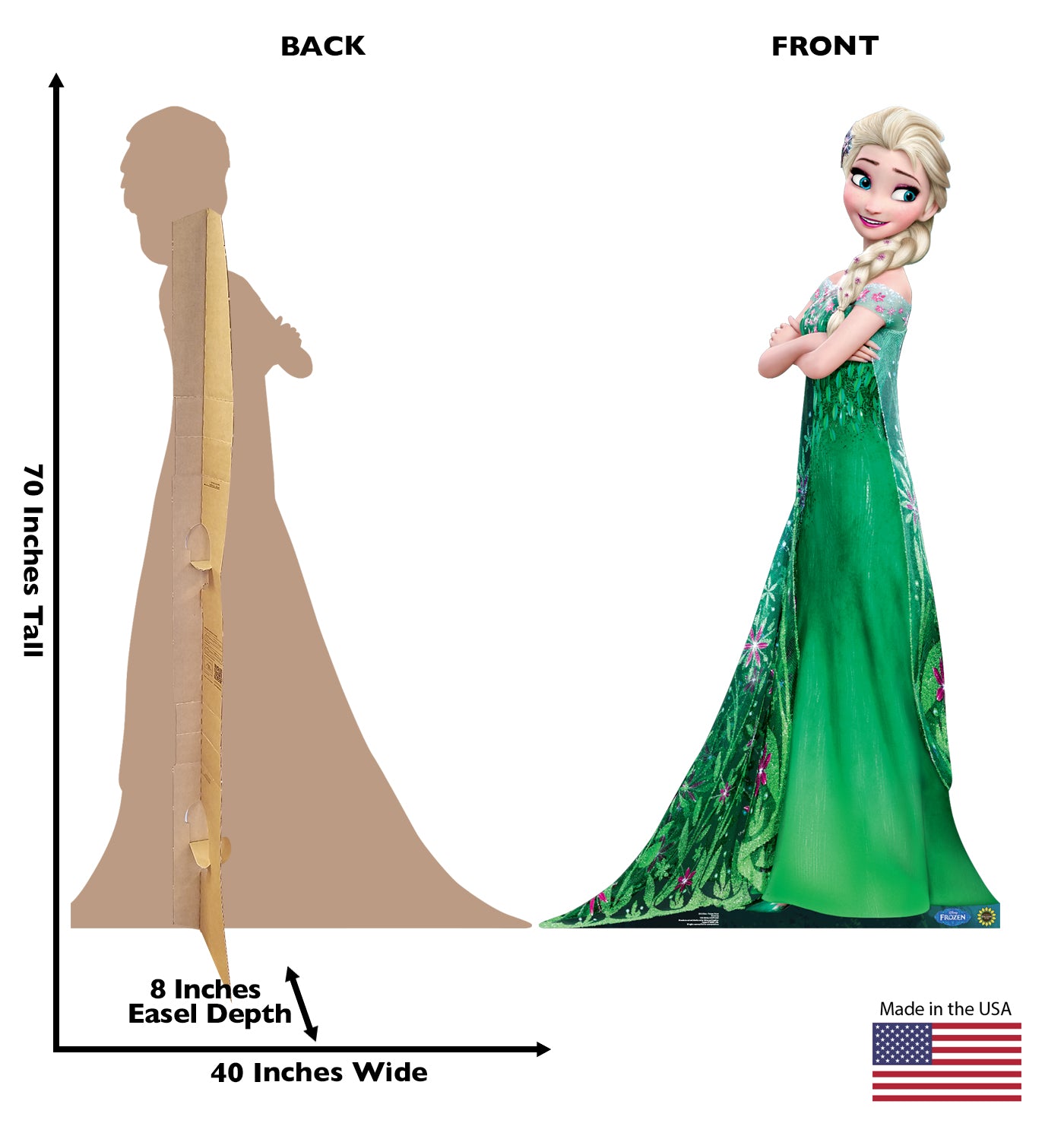 Life-size Elsa Frozen Fever Cardboard Standup - All Cutouts