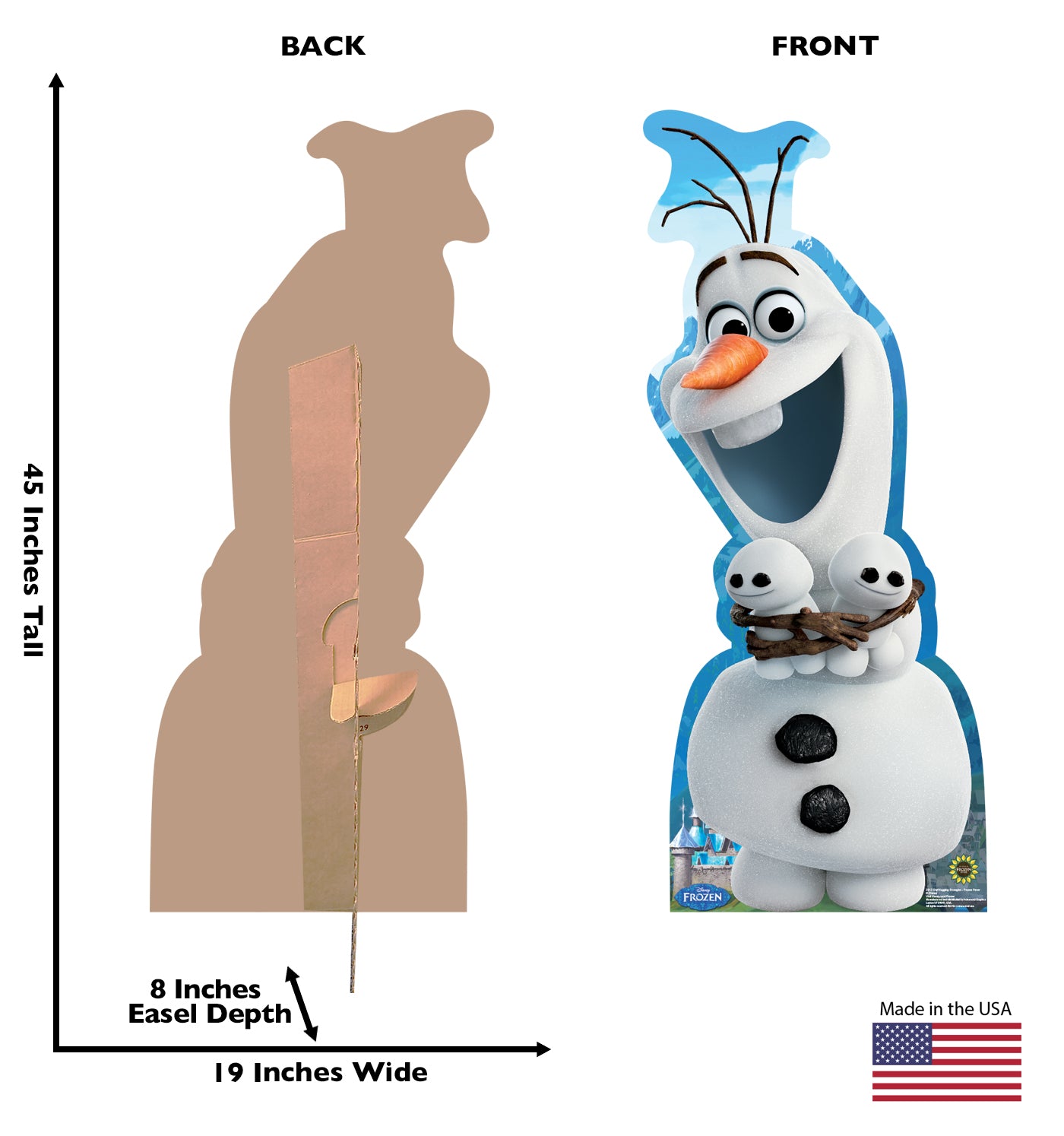 Life-size Olaf Hugging Snowgies Frozen Cardboard Cutout - All Cutouts