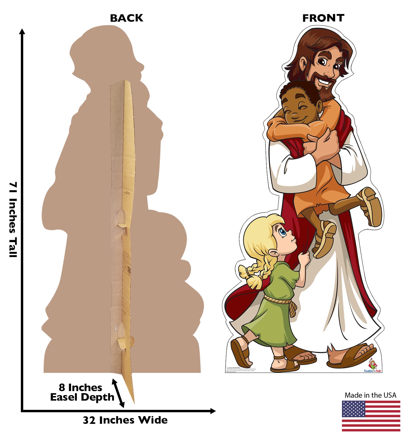 Life-size Jesus with Children Cardboard Cutout - All Cutouts