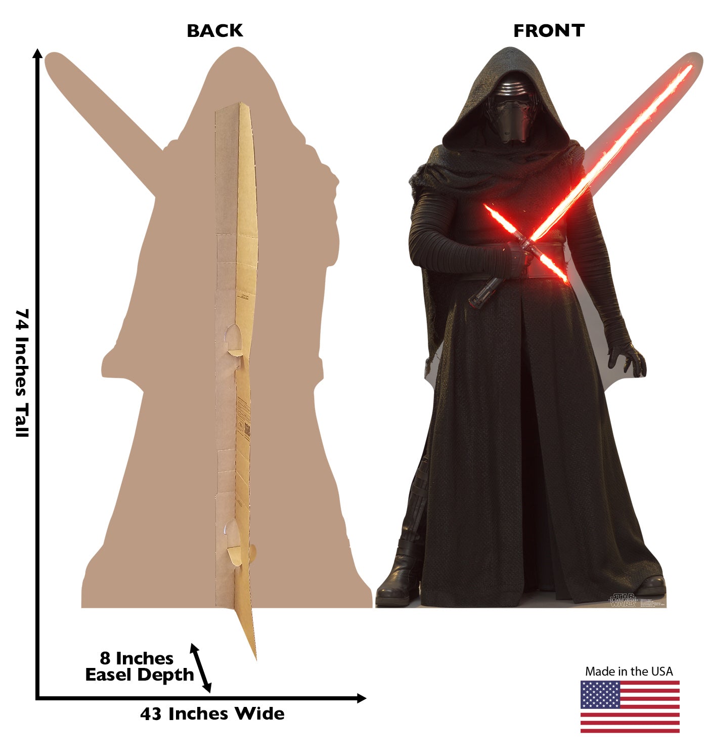 Life-size Kylo Ren Star Wars Cardboard Cutout - All Cutouts