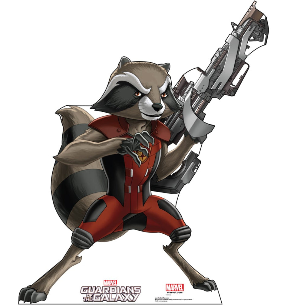 Life-size Rocket Raccoon Guardians of the Galaxy Cardboard Cutout - All Cutouts