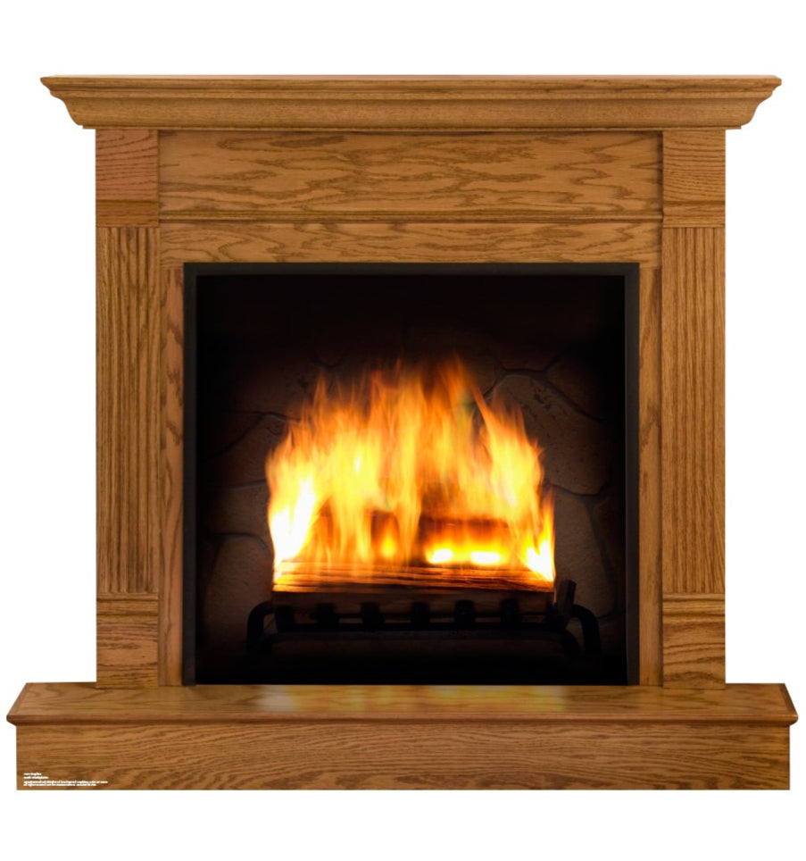 Life-size Fireplace Cardboard Standup - All Cutouts