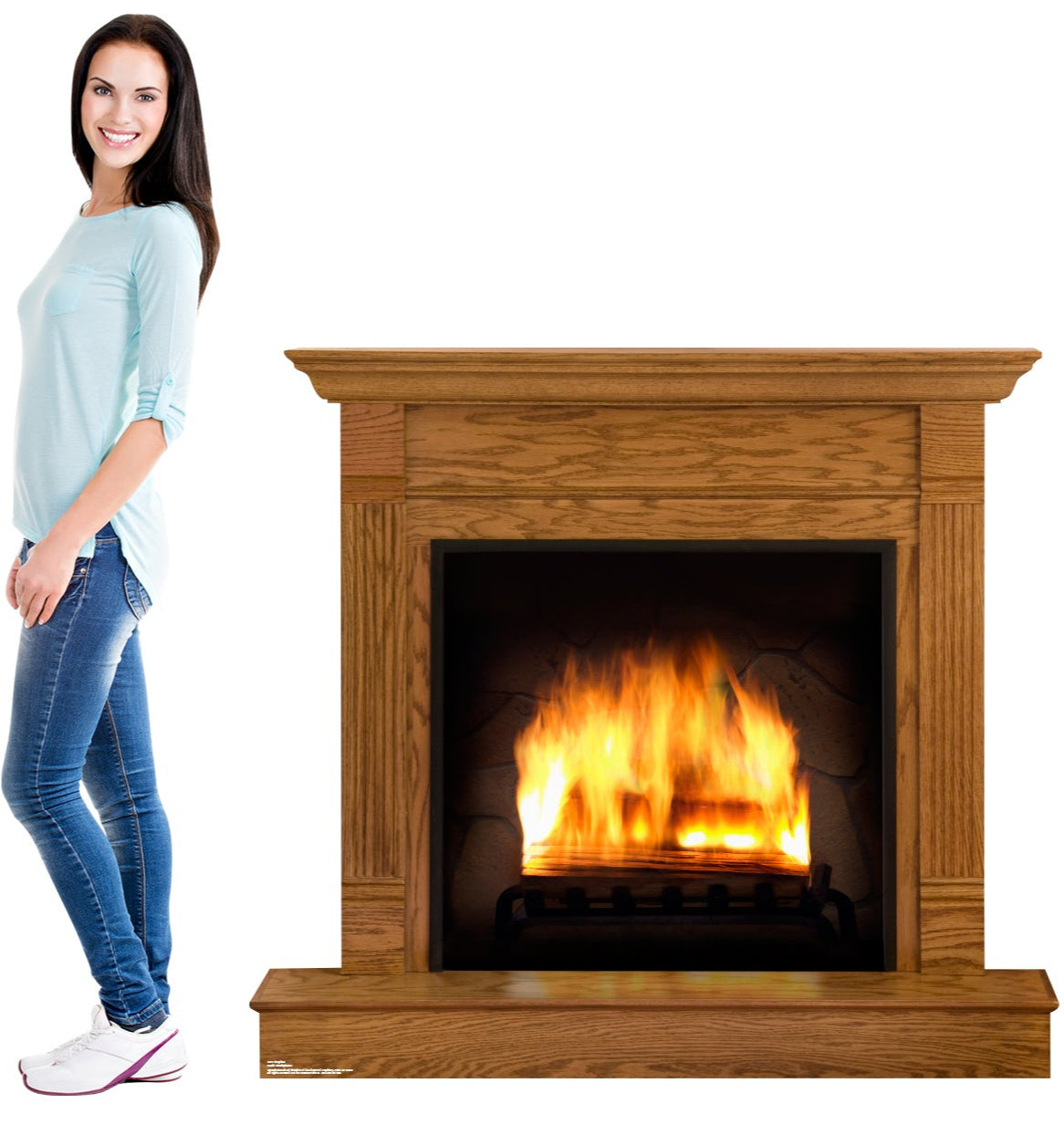 Life-size Fireplace Cardboard Standup - All Cutouts
