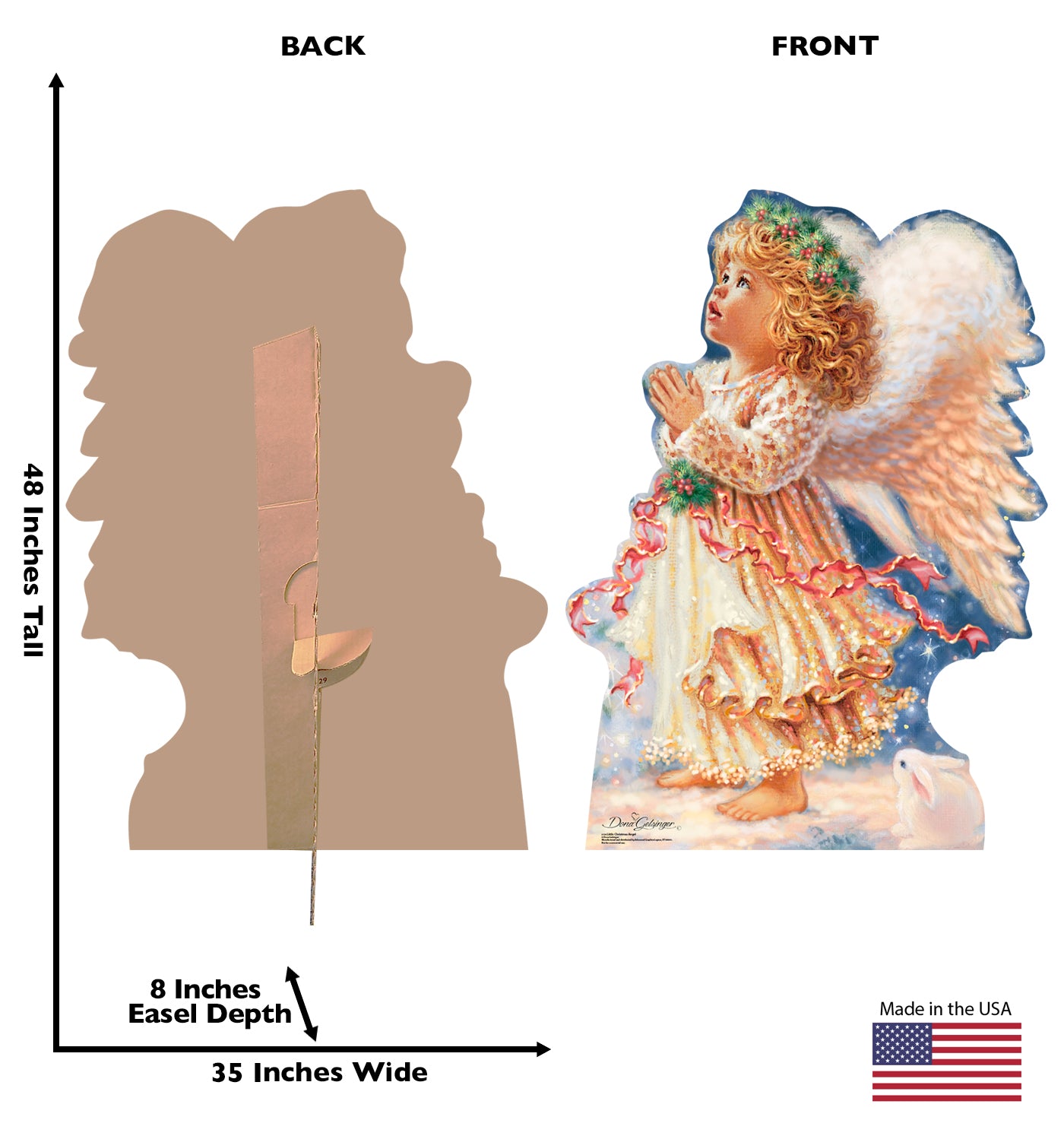 Life-size Little Christmas Angel Cardboard Cutout - All Cutouts