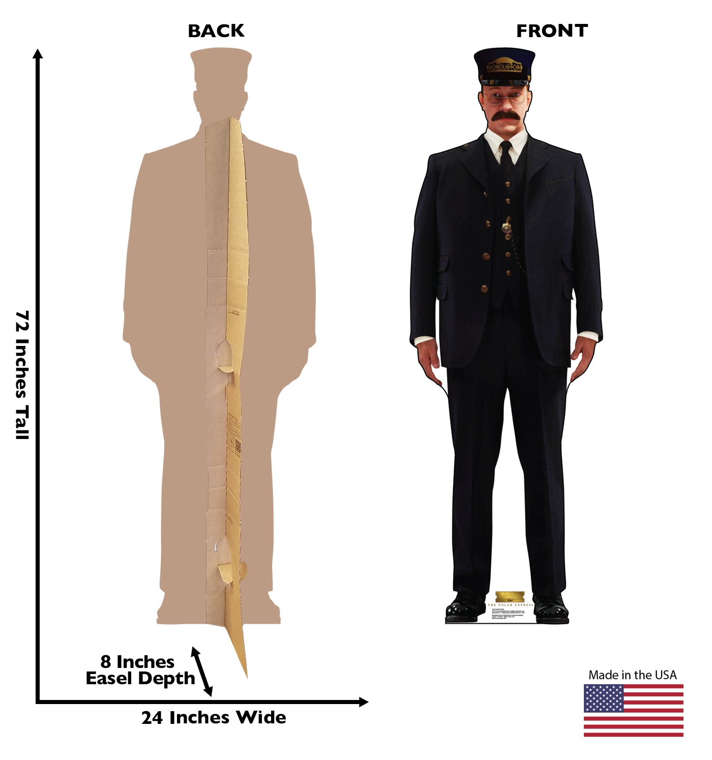Life-size Conductor The Polar Express Cardboard Standup - All Cutouts