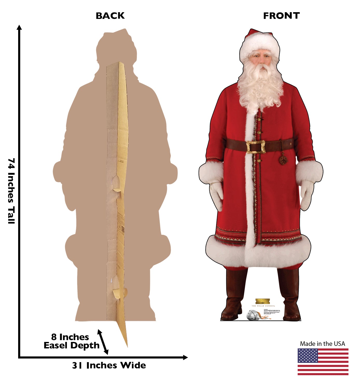Life-size Santa The Polar Express Cardboard Cutout - All Cutouts