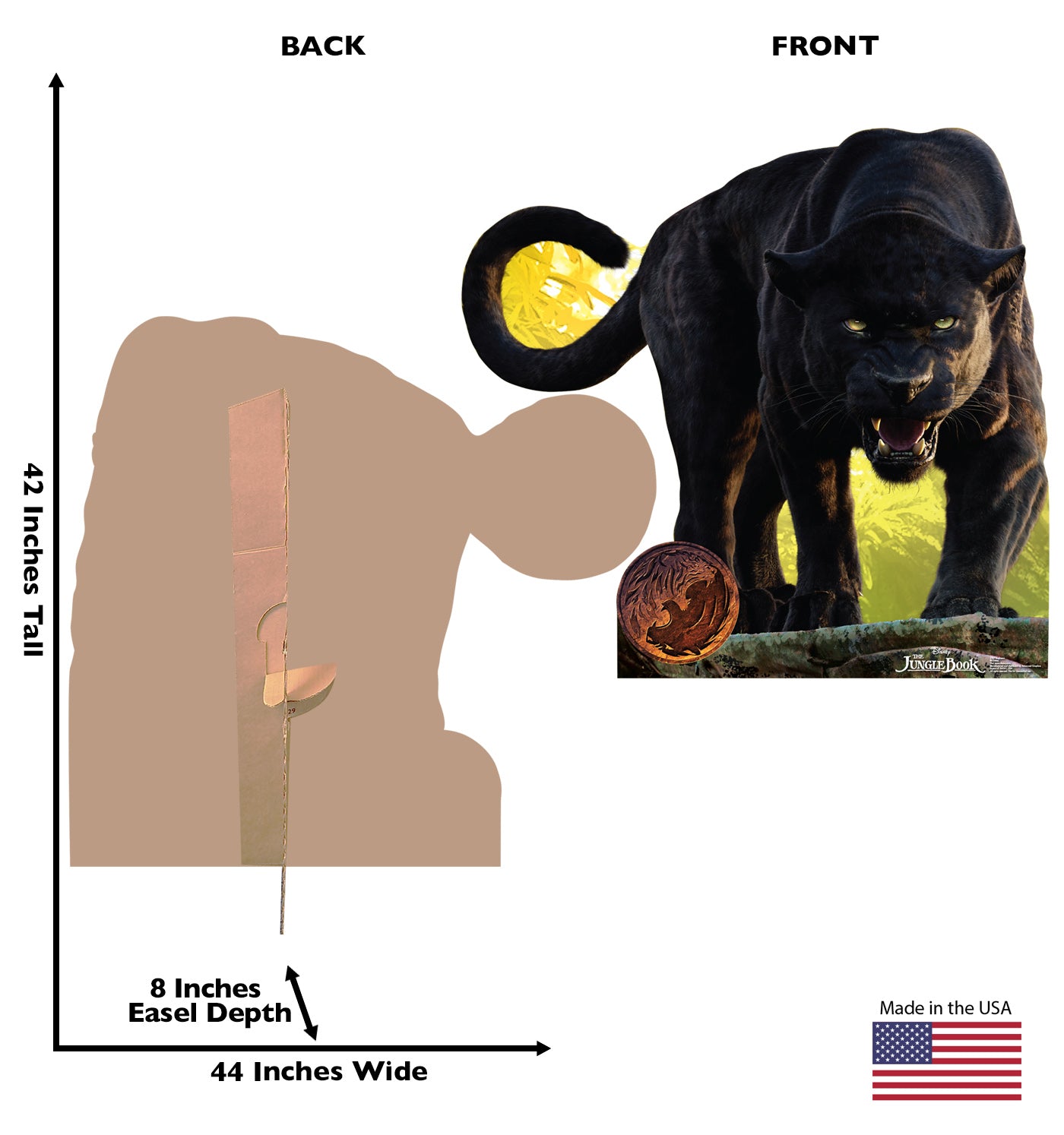 Life-size Bagheera The Jungle Book Cardboard Cutout - All Cutouts