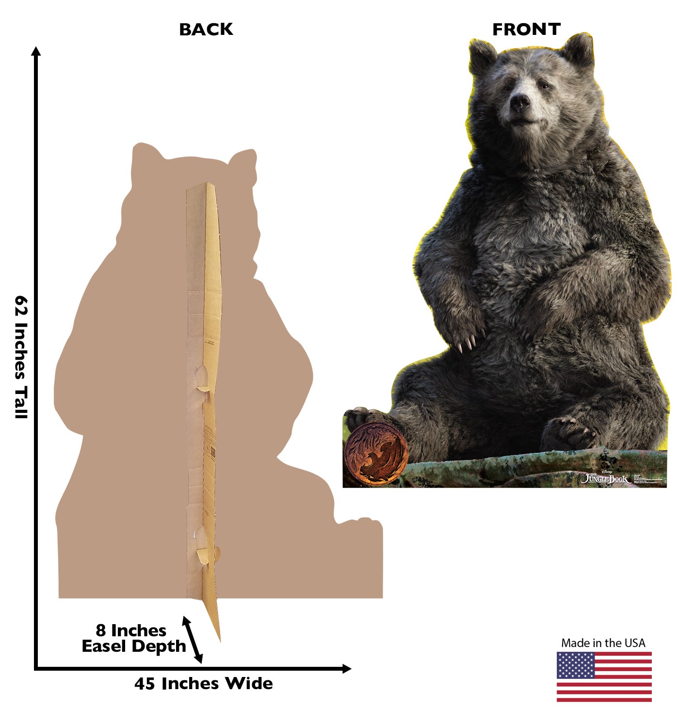 Life-size Baloo The Jungle Book Cardboard Cutout - All Cutouts