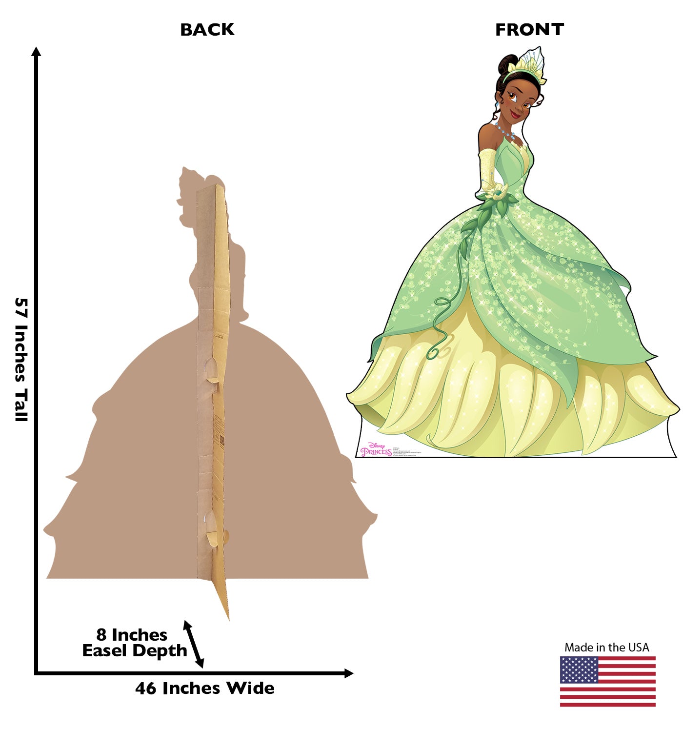 Life-size Tiana Friendship Adventures Cardboard Standup - All Cutouts