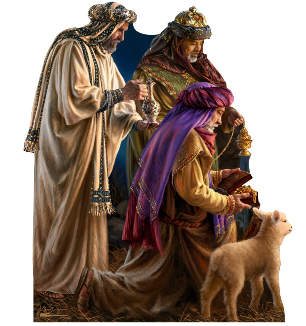 Life-size Three Wise Men by Dona Gelsinger Cardboard Cutout - All Cutouts