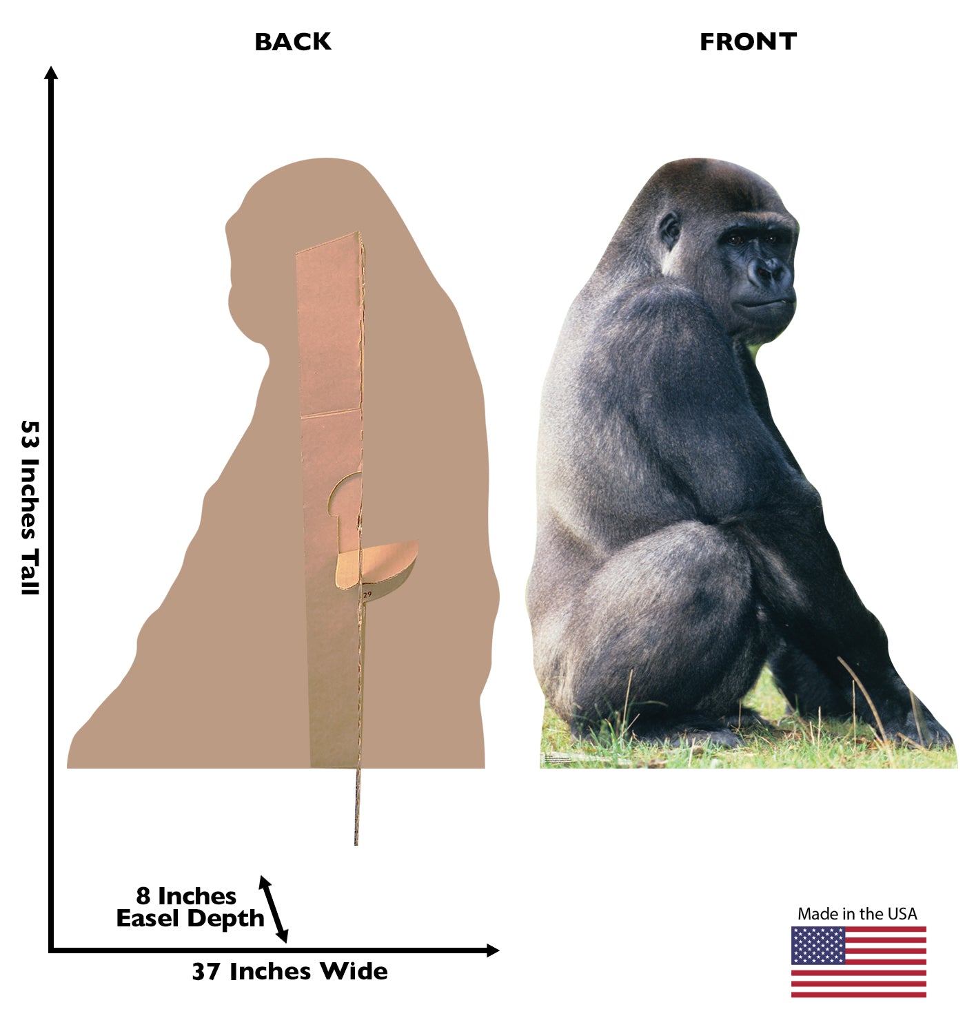 Gorilla Talking Life-Size Cardboard Cutout - All Cutouts