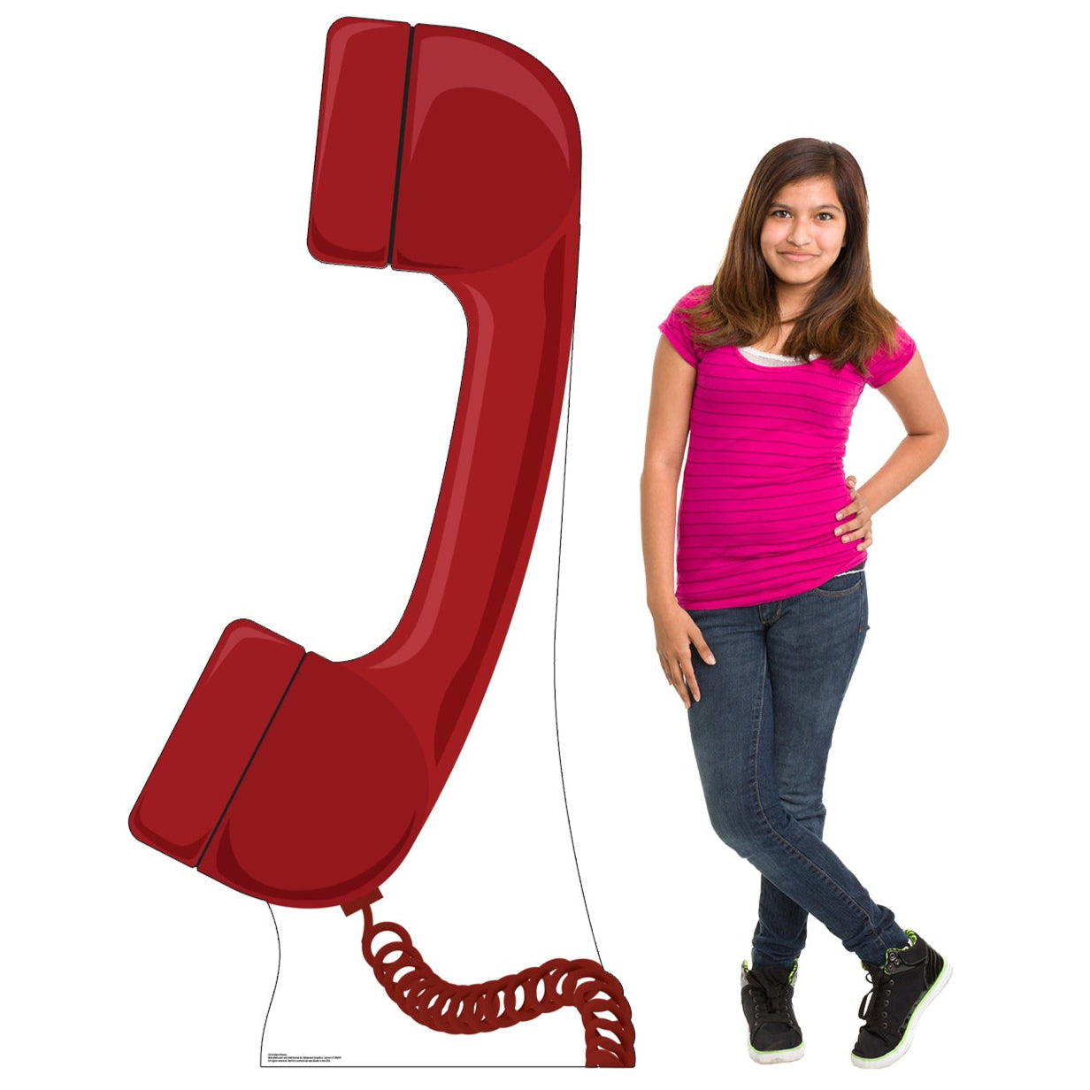 Life-size Giant Red Phone Cardboard Cutout - All Cutouts