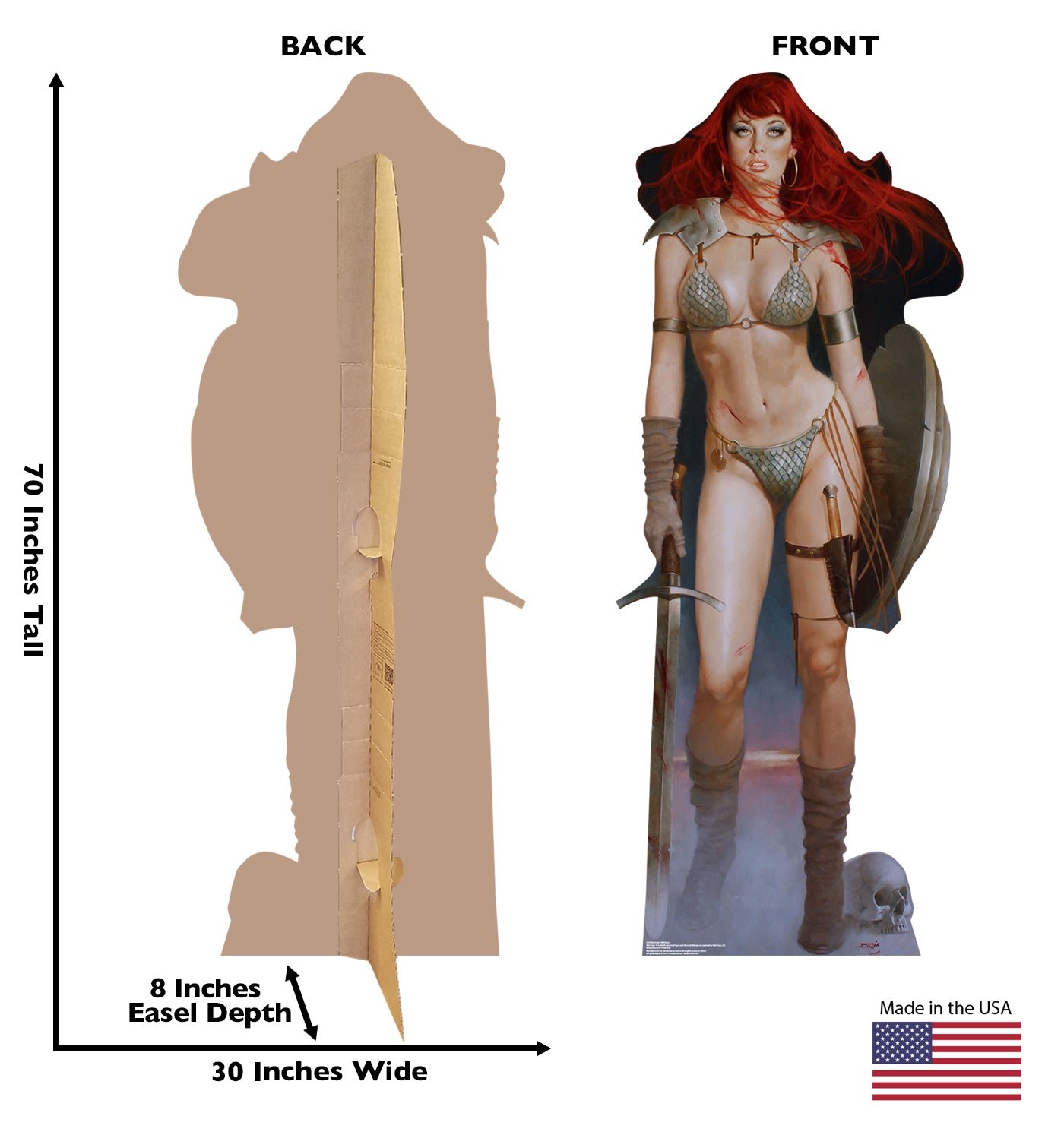Life-size Red Sonja Red Dawn Cardboard Cutout - All Cutouts