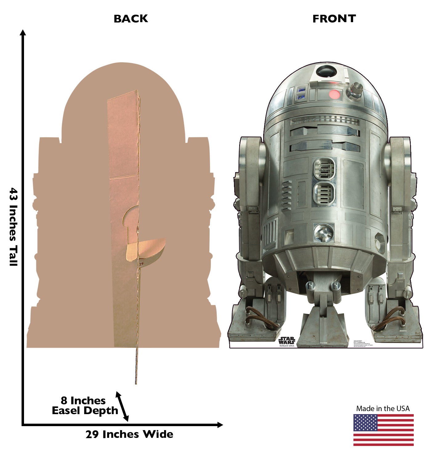 Life-size R2-BHD (Rogue One) Cardboard Cutout - All Cutouts