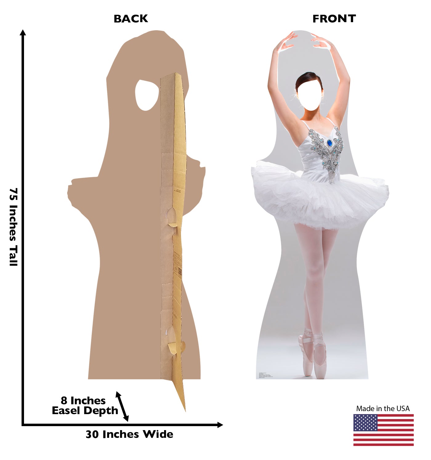 Life-size Ballerina Stand-in Cardboard Cutout - All Cutouts