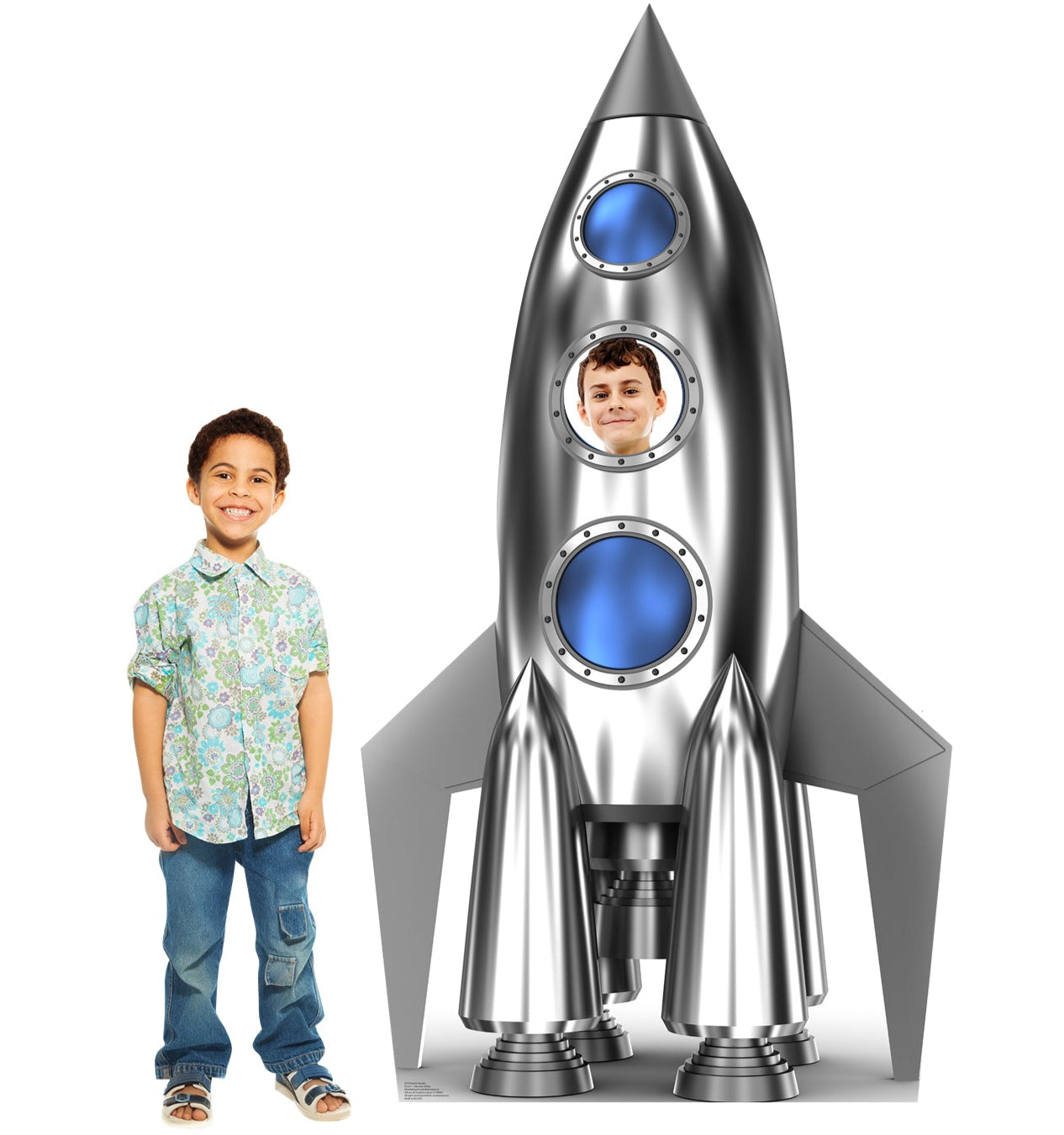 Life-size Space Rocket Stand-In Cardboard Cutout - All Cutouts