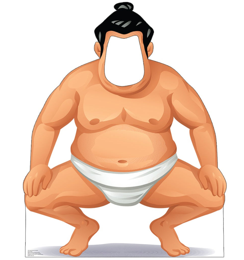 Life-size Sumo Wrestler Stand-In Cardboard Cutout - All Cutouts