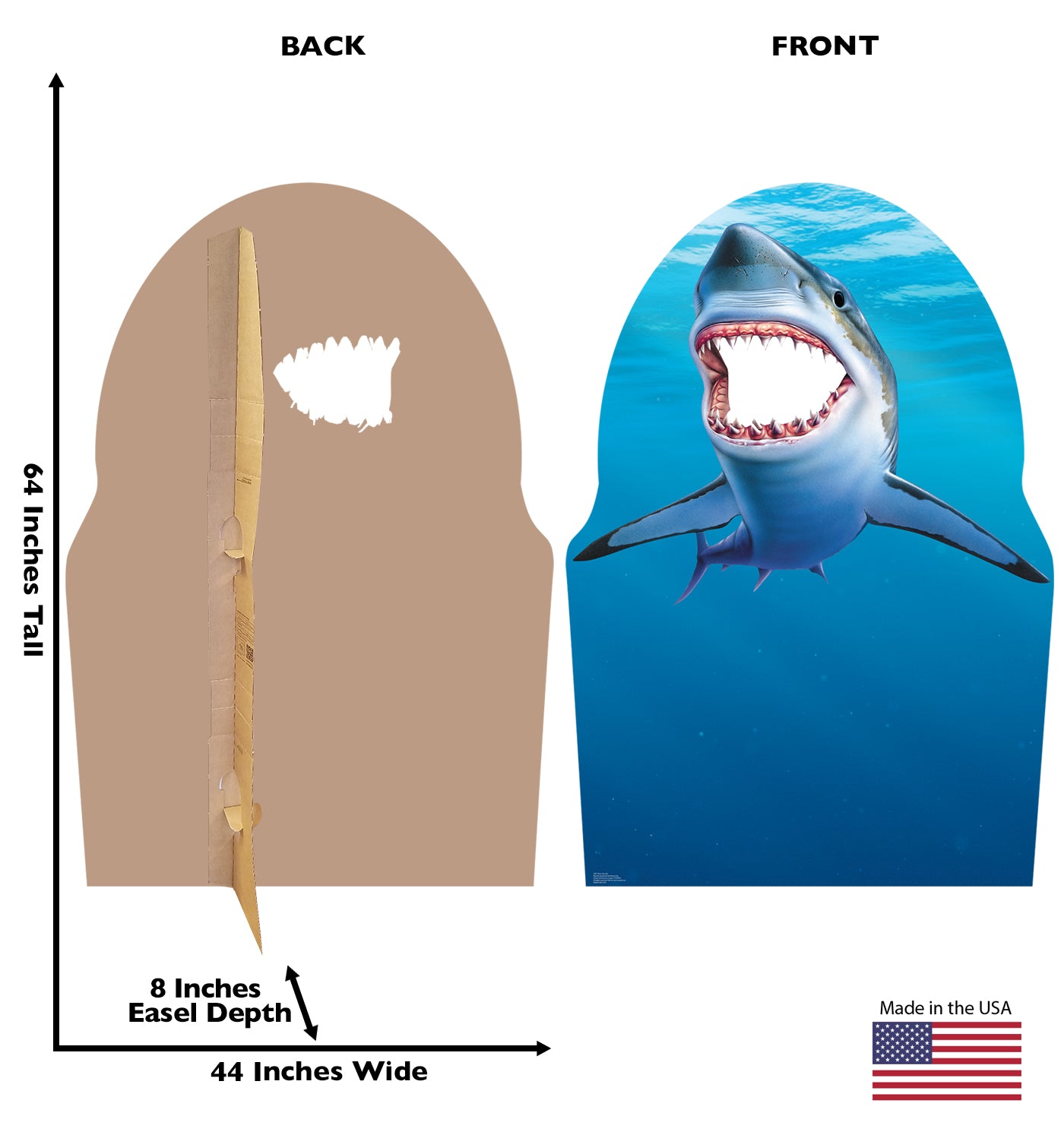 Life-size Shark Stand-In Cardboard Standup - All Cutouts
