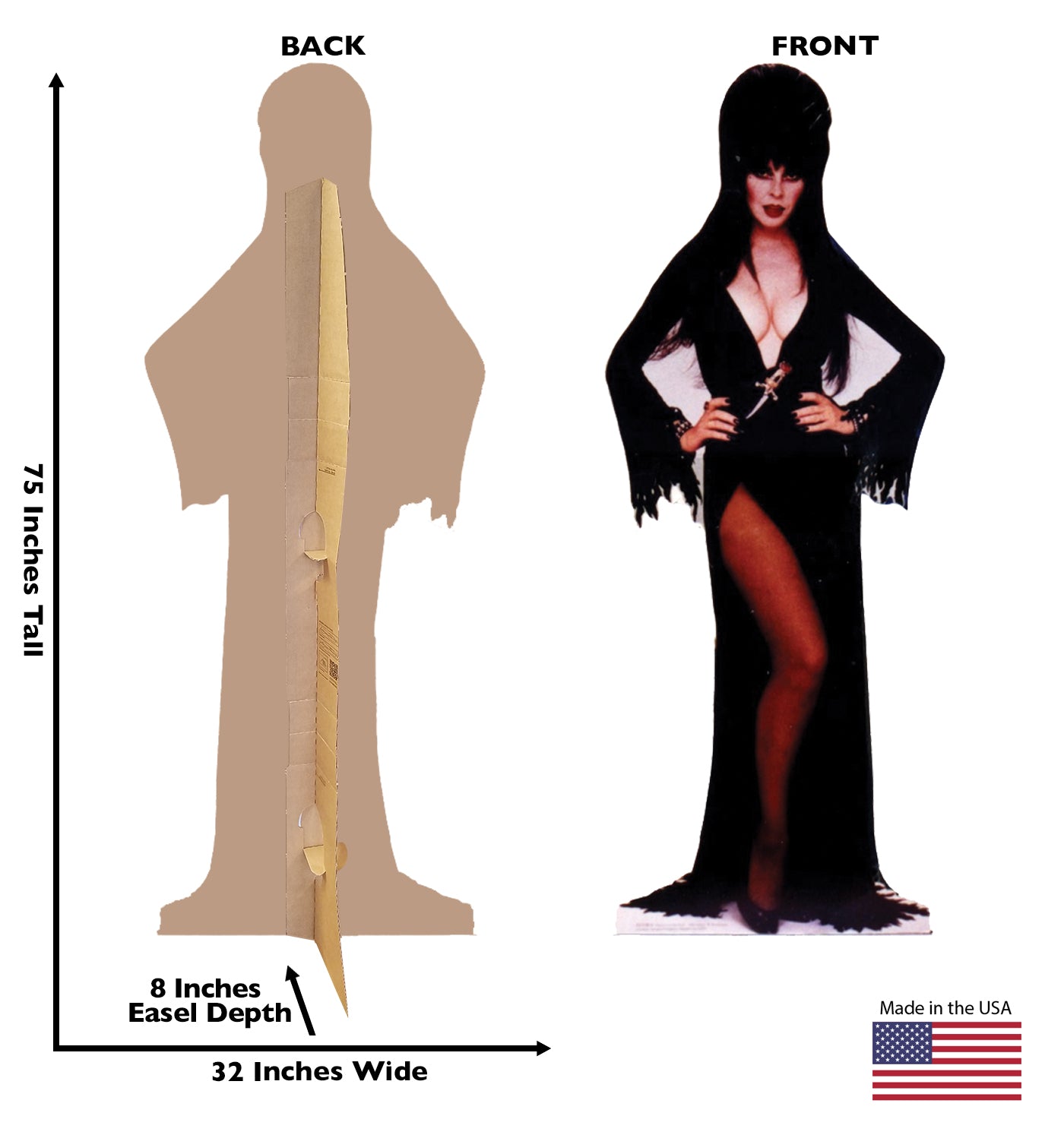 Elvira Talking Life-Size Cardboard Cutout - All Cutouts