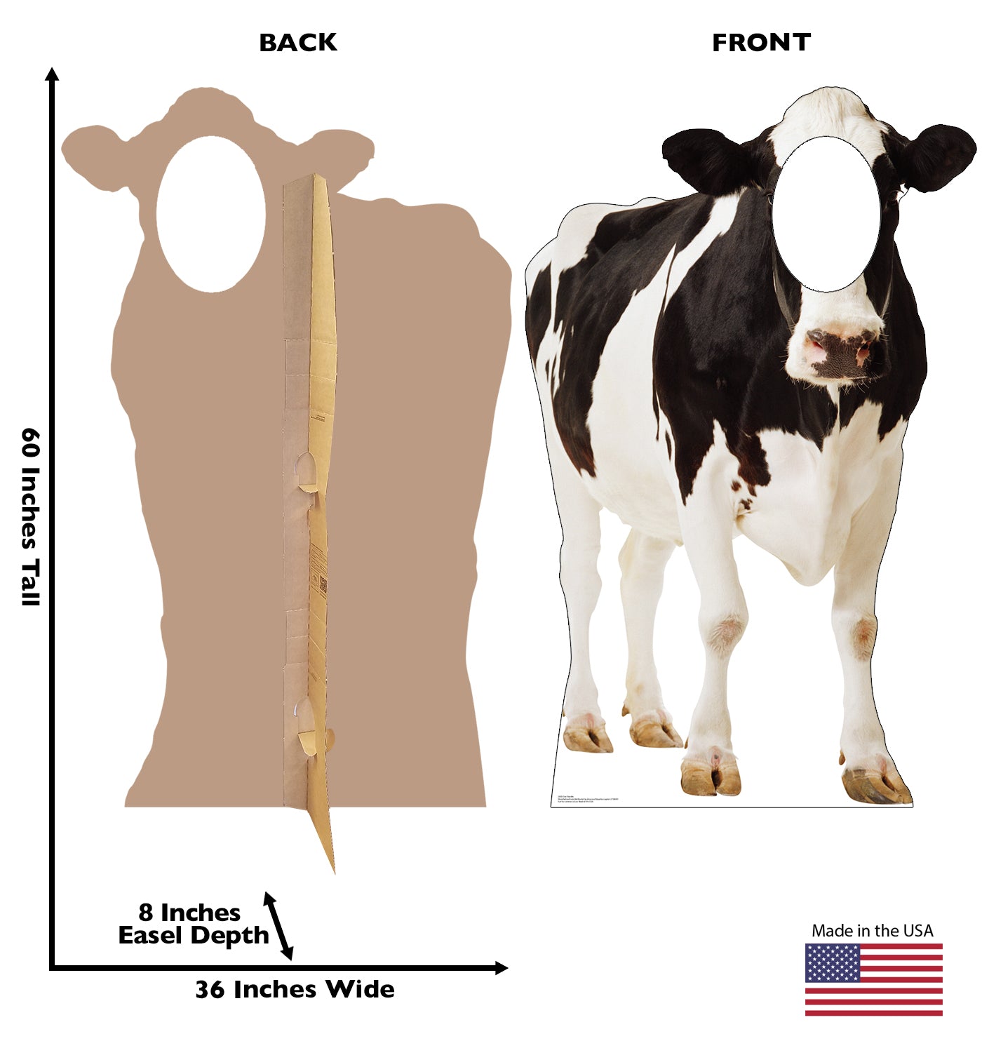 Life-size Cow Stand-In Cardboard Cutout - All Cutouts