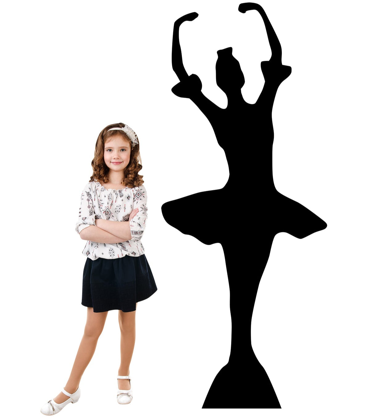 Life-size Ballerina Silhouette Cardboard Cutout - All Cutouts