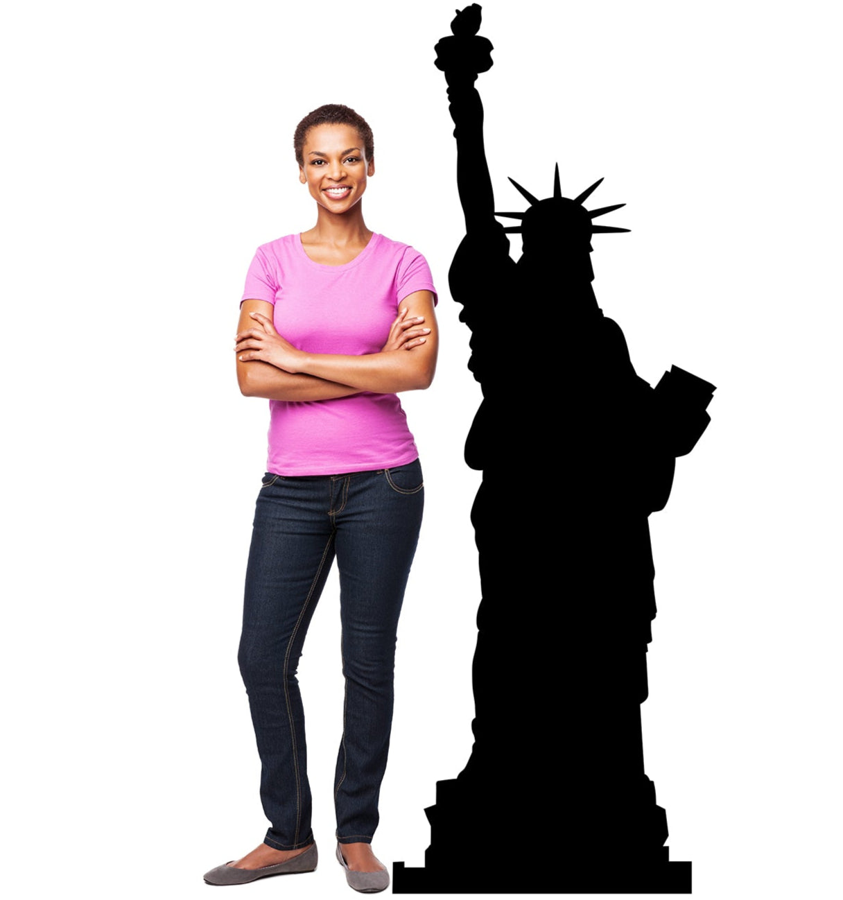 Life-size Statue of Liberty Silhouette Cardboard Cutout - All Cutouts