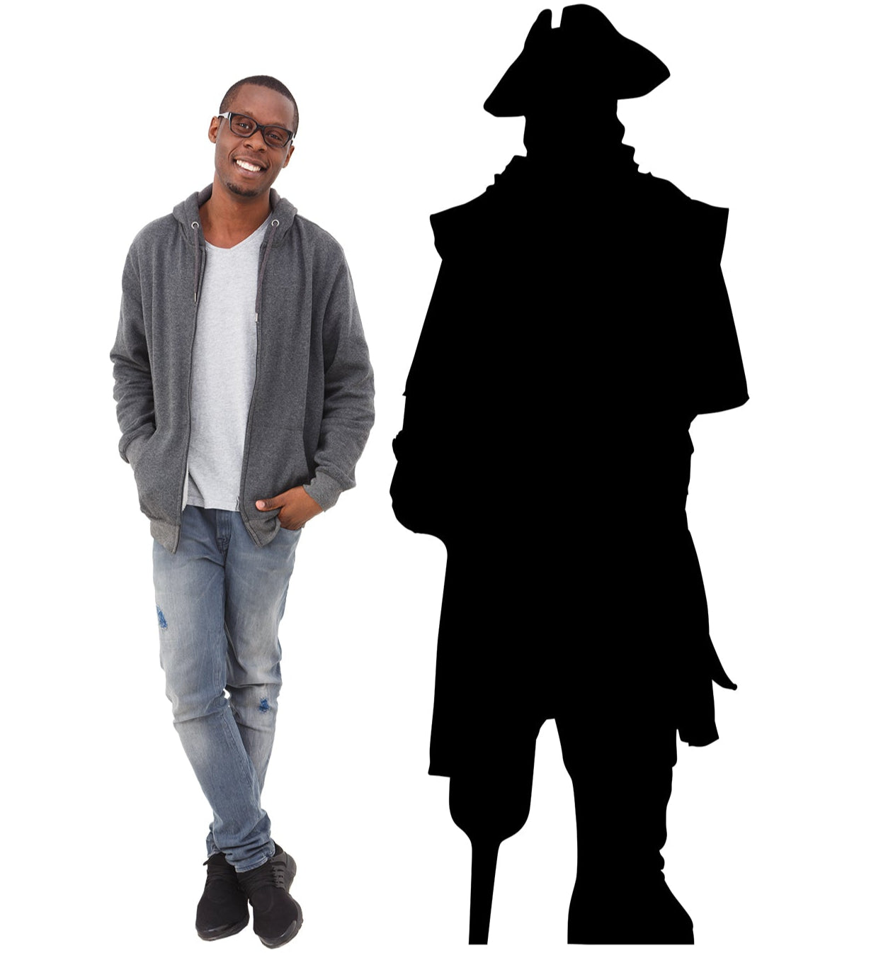 Life-size Pirate Silhouette Cardboard Cutout - All Cutouts