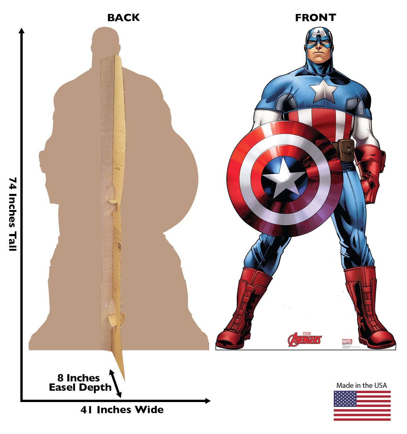 Life-size Captain America Cardboard Cutout - All Cutouts