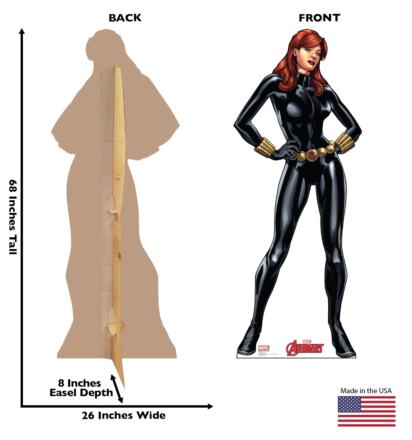 Life-size Black Widow Cardboard Cutout - All Cutouts