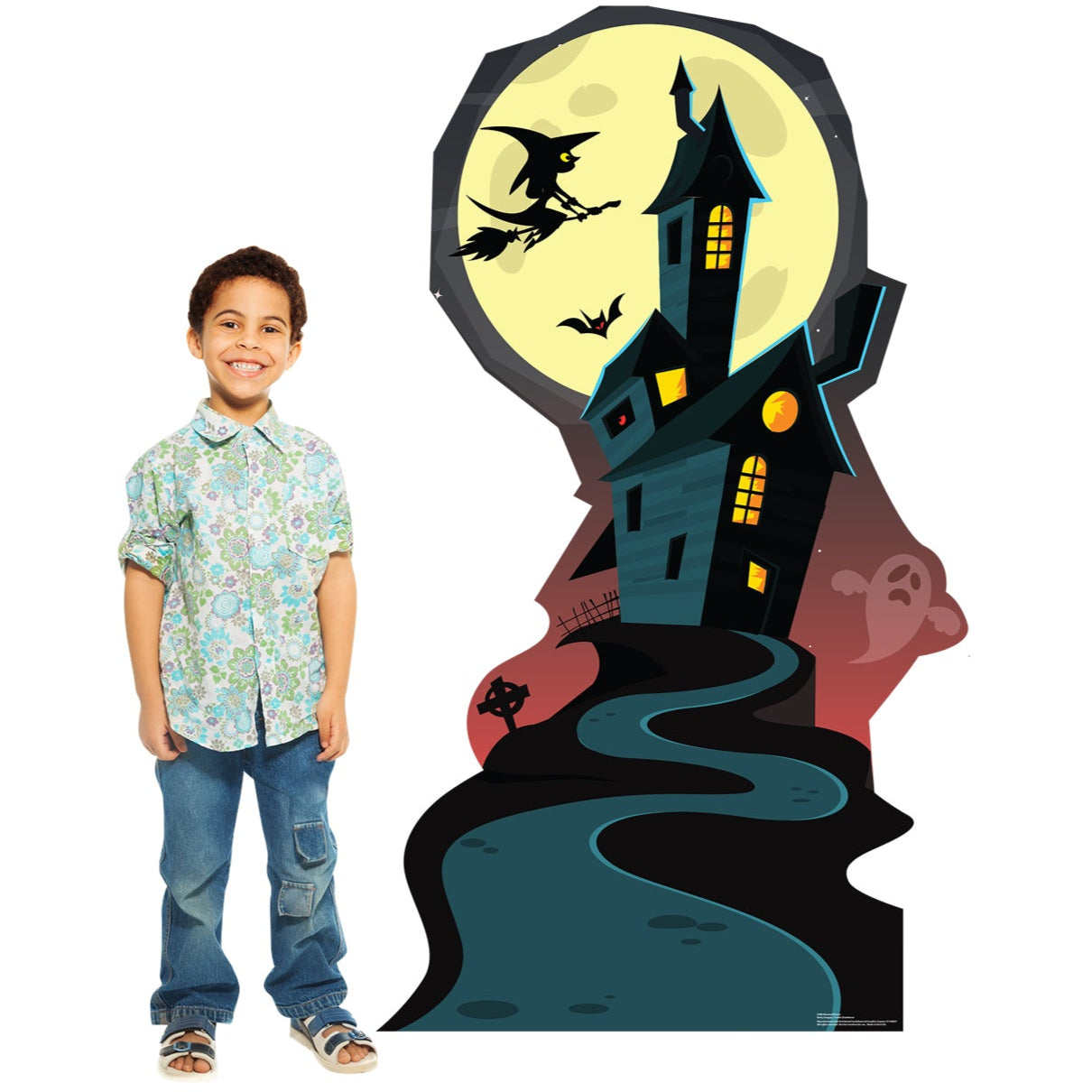 Life-size Halloween Haunted House Cardboard Cutout - All Cutouts