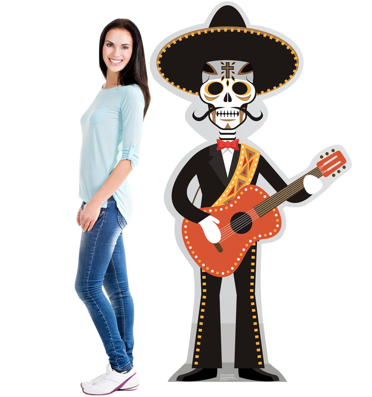 Life-size Day of the Dead Guitar Player Cardboard Cutout - All Cutouts