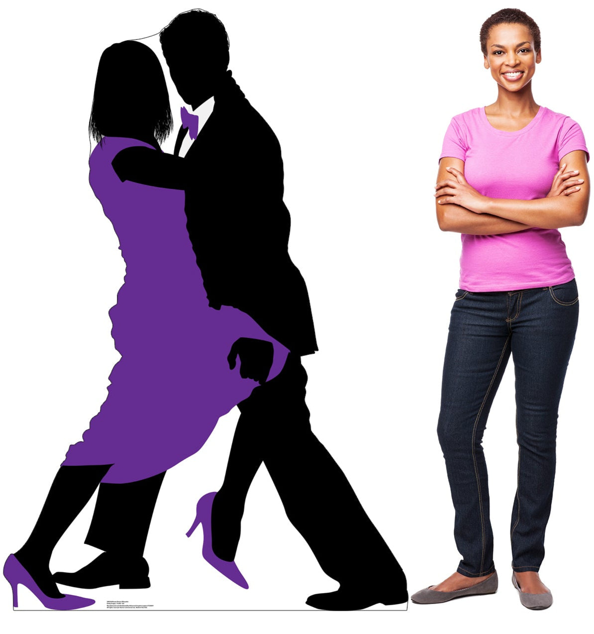 Life-Size Ballroom Dancers Silhouette Cardboard Cutout - All Cutouts